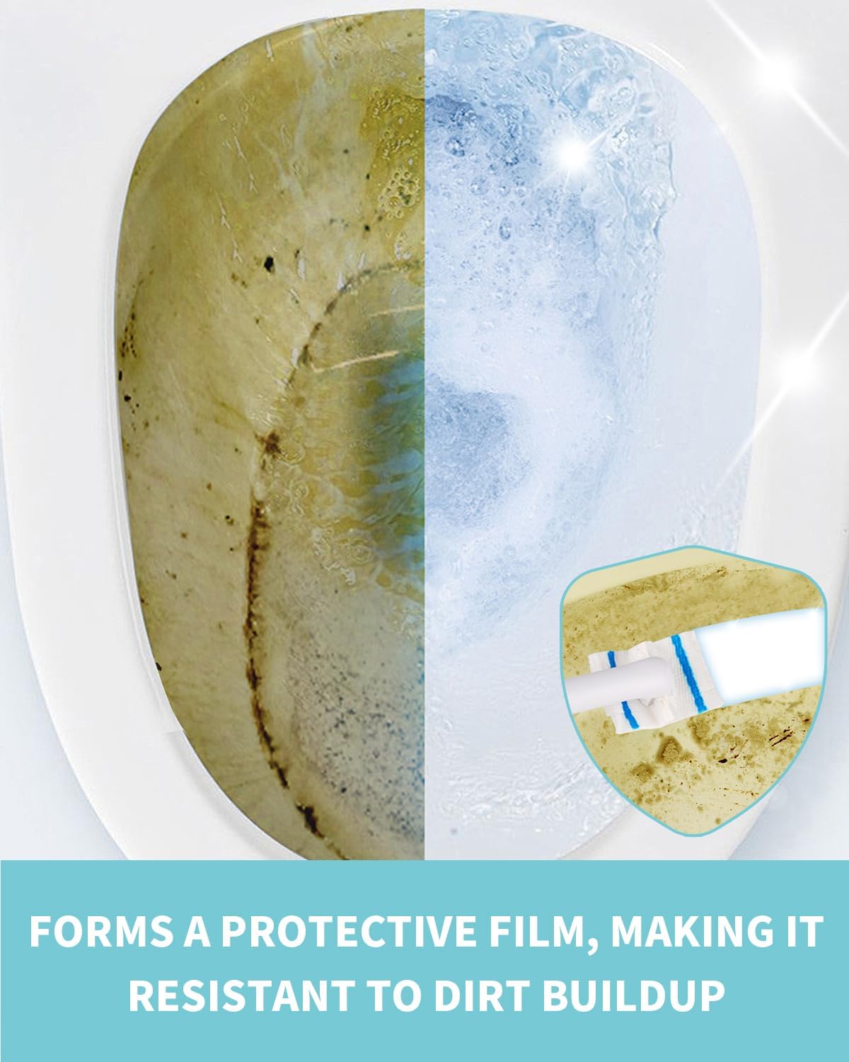 AIR U+ Flushable Toilet Wand Refills, 48 Count Disposable Toilet Brush Refill Pads for Toilet Bowl and Bathroom, Toilet Brush Accessories (Only Refills)