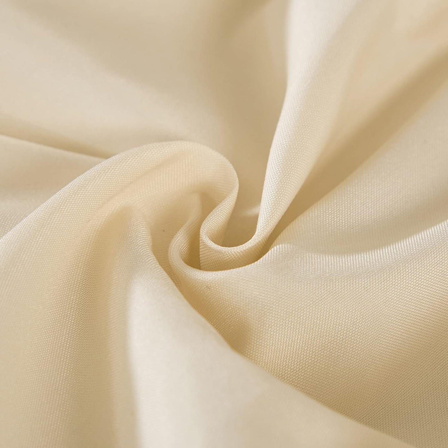 MEILA Wrap Around Bed Skirt Three Fabric Sides Elastic Dust Ruffled 24 Inch Tailored Drop,Easy to Install Fade Resistant-Beige, Twin/Full
