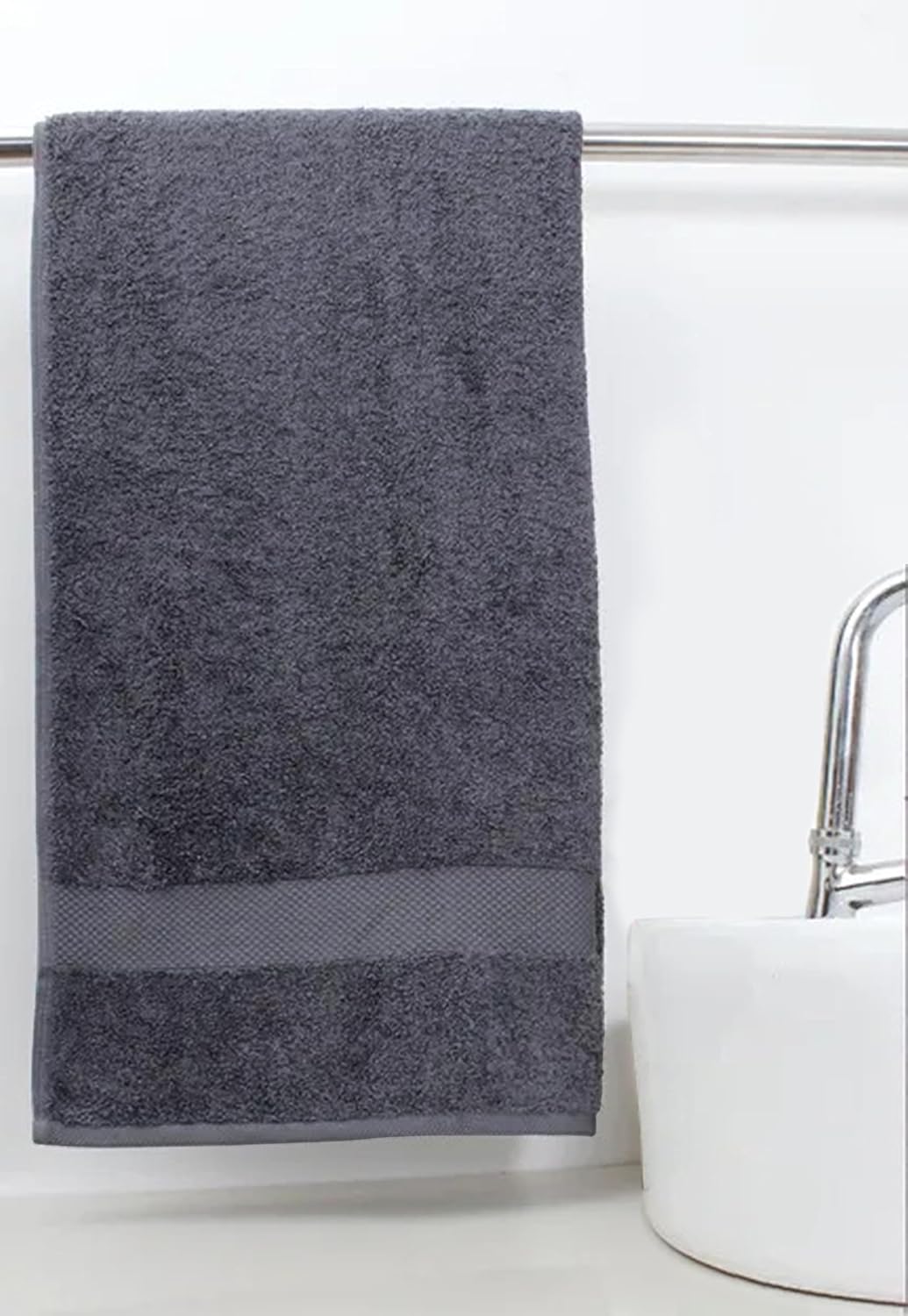 Delara 100% Organic Cotton Towels 650 GSM Plush Feather Touch Quick Dry Bath Sheet, Pack of 3 GOTS Certified, Oeko-Tex Green Certified, Organic Cotton Bath Sheet, 36"X70"