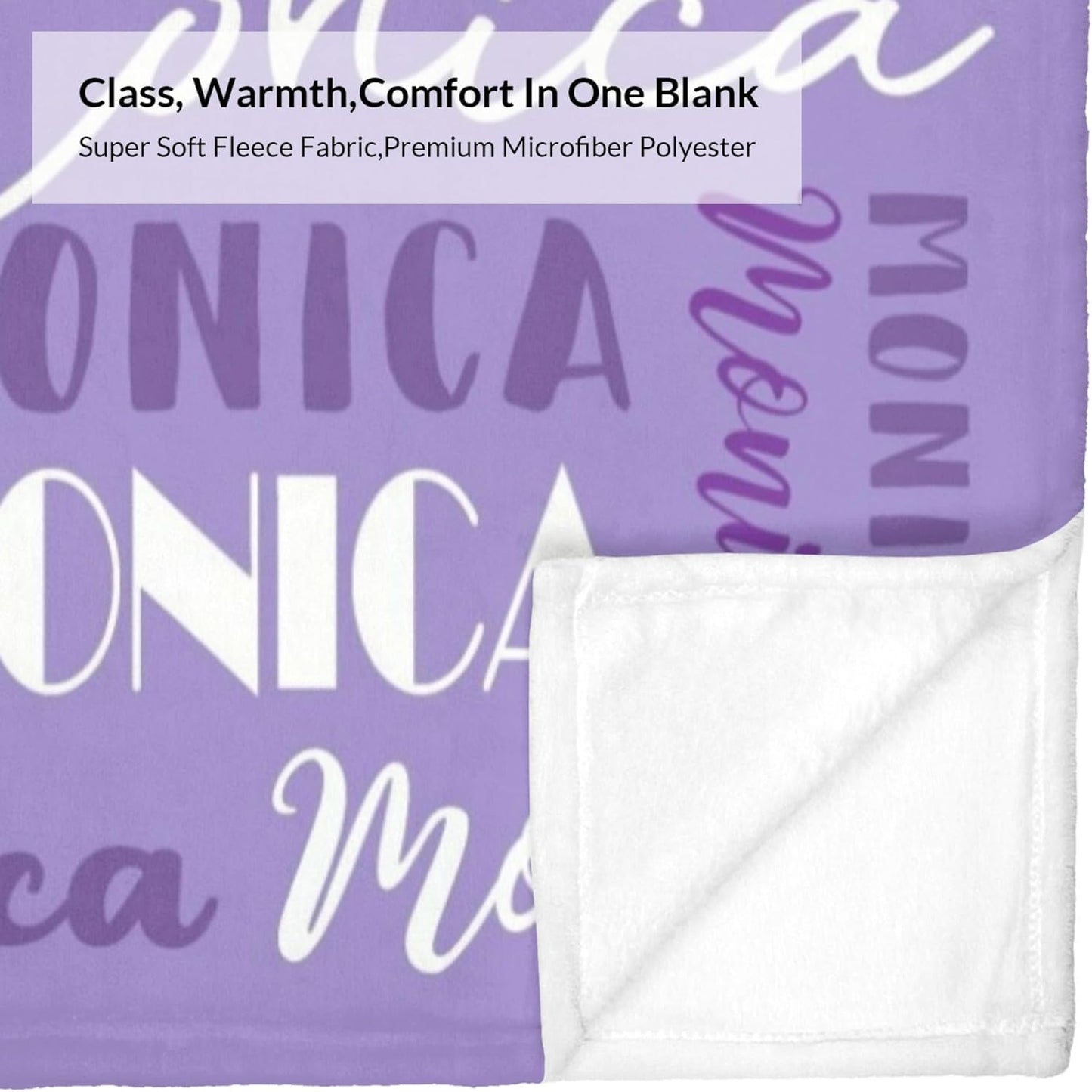 Name Blanket Personalized Blanket for Adult Kids Flannel Customize Throw Blanket Custom (Color 04, 40 x 50 Inches)