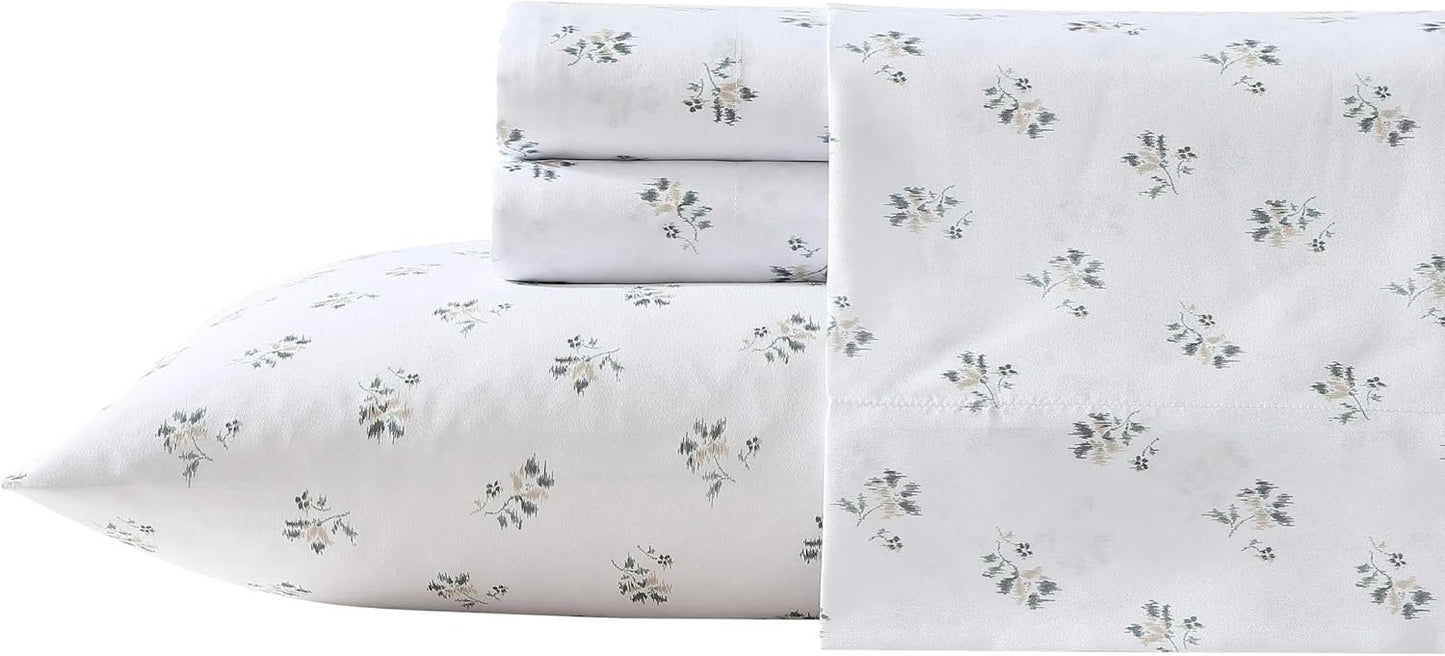 Wrangler - Queen Bed Sheets, Ultra-Soft & Lightweight Bedding with Matching Pillowcases, Lightweight Bed Set for All Season Comfort, Oeko-Tex Certified (Sketchy Ditsy Green)