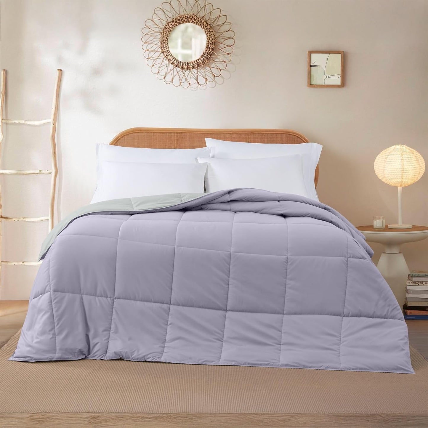Modern Threads Down Alternative Reversible Comforter Purple/Silver King