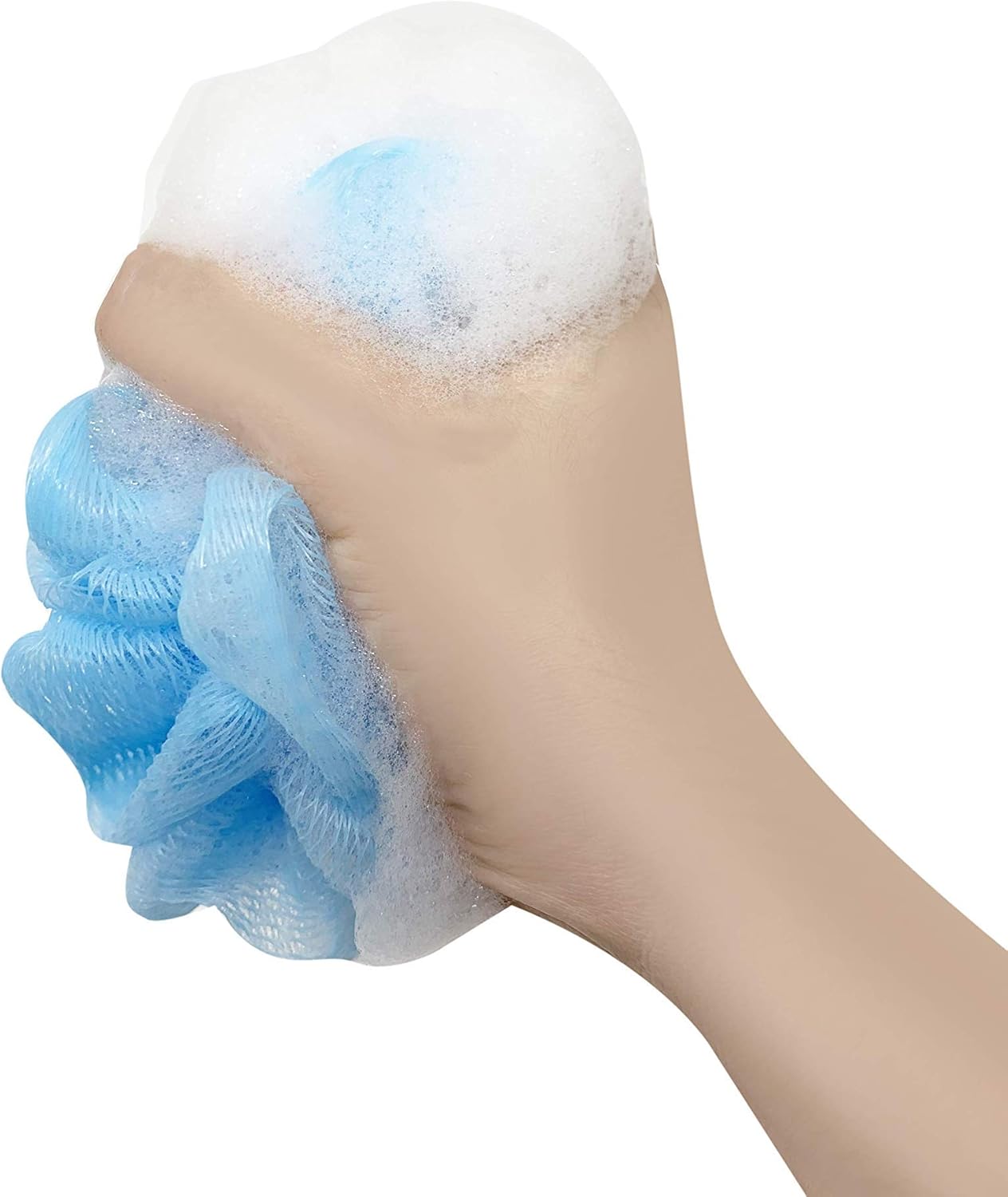 20 Small Full Bodied Quality Bath or Shower Sponge Loofahs Pouf Mesh Assorted Colors Wholesale Bulk Lot