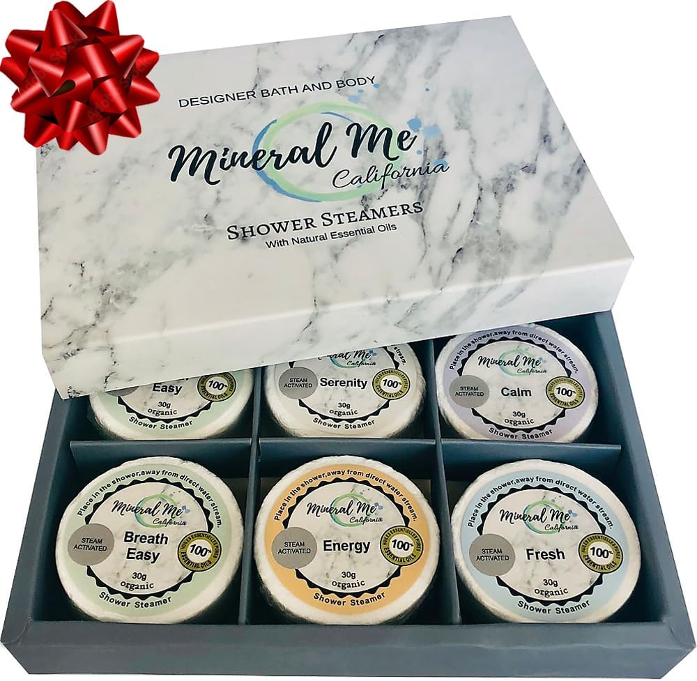 Shower Steamers Aromatherapy - Organic Natural Shower Bombs Vapor Tablets, Aromatherapy for Home Spa, Relaxing Self Care Gift for Men, Women, Stocking Stuffers, Christmas Gifts for Him, Her, Coworker
