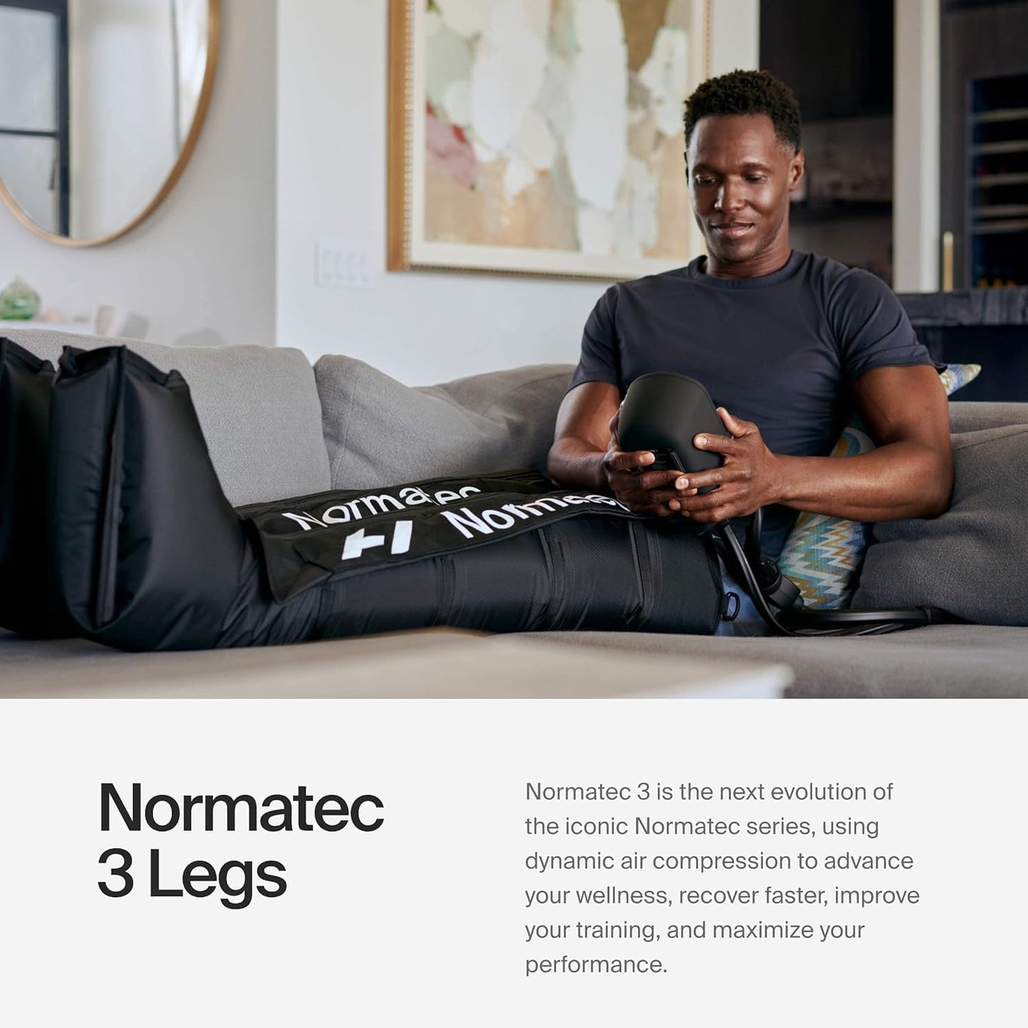 Hyperice Normatec 3 - Recovery System with Patented Dynamic Compression Massage Technology (Normatec 3 Standard Size Legs) FSA-HSA