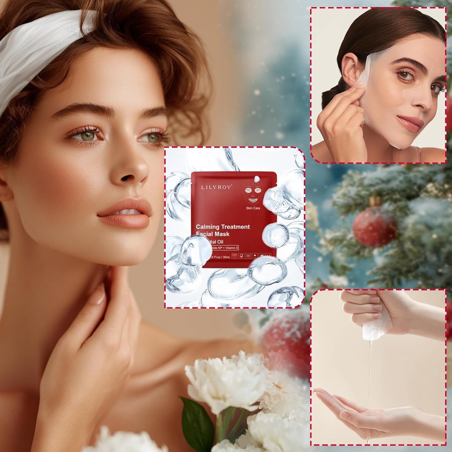 Facial Mask Set for Women and Girls Christmas Gifts - Luxury Facial Mask Kit, Bath and Body Gift Set for Women, Gift for Men | Perfect Gifts for Valentine's, Birthday, Mothers Day Gifts for Mom