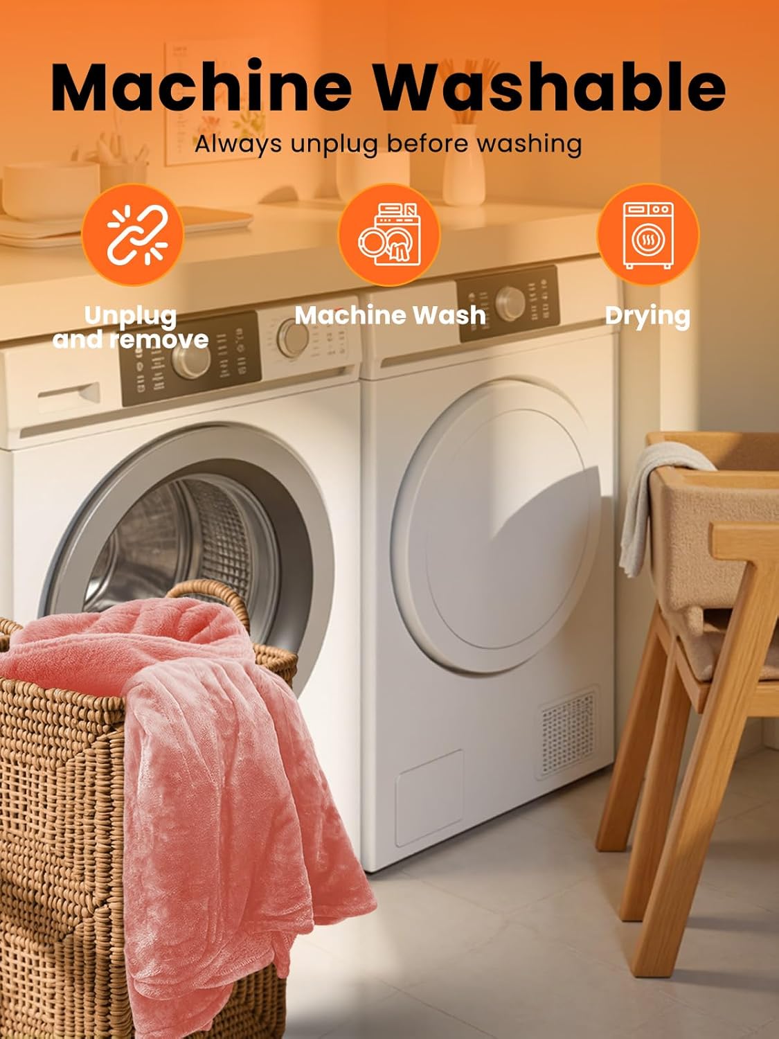 Electric Heated Blanket King, Ultra‑Cozy Premium Flannel & Sherpa, Even Heat Distribution & Stable Temp, 1–10H Auto‑Off, 8 Temps (86–125.6°F), Overheat Protection, Ideal Gifts for Grandma