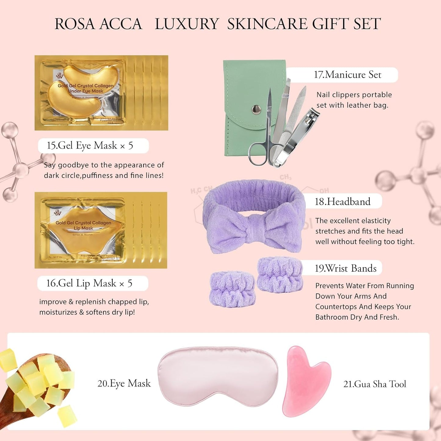 42 Pcs Christmas Gifts for Women, Super Fruit Bath and Body Gifts, Facial Skin Care Kit, Self-Care Gifts, Home Spa Set, Lip Gloss, Shower Gel, Face Sheet Mask, Serum, Birthday,Valentines, Present