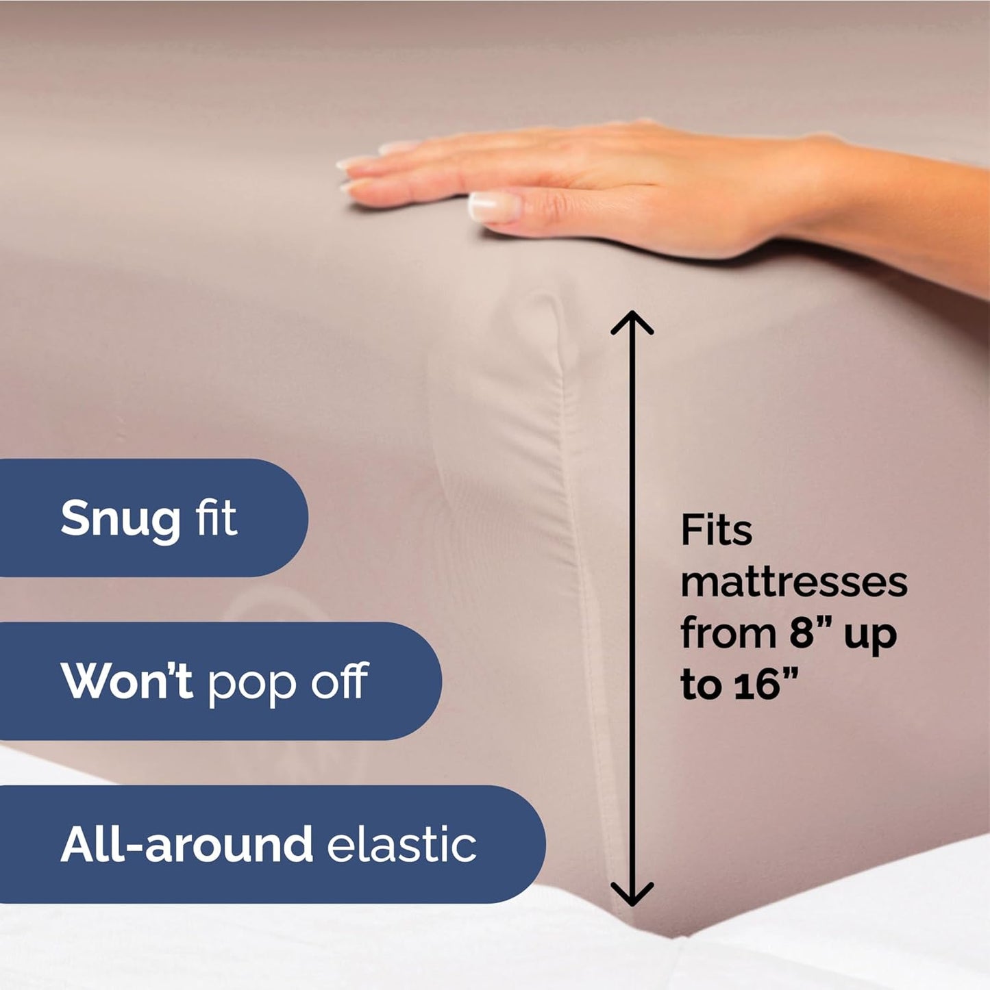 Twin XL Size 3 Piece Sheet Set - Extra Soft, Breathable & Cooling Sheets - Hotel Luxury Durable Bed Sheets for Women & Men - Deep Pockets, Easy-Fit & Wrinkle-Free Sheets - Dusty Pink Oeko-Tex Sheets