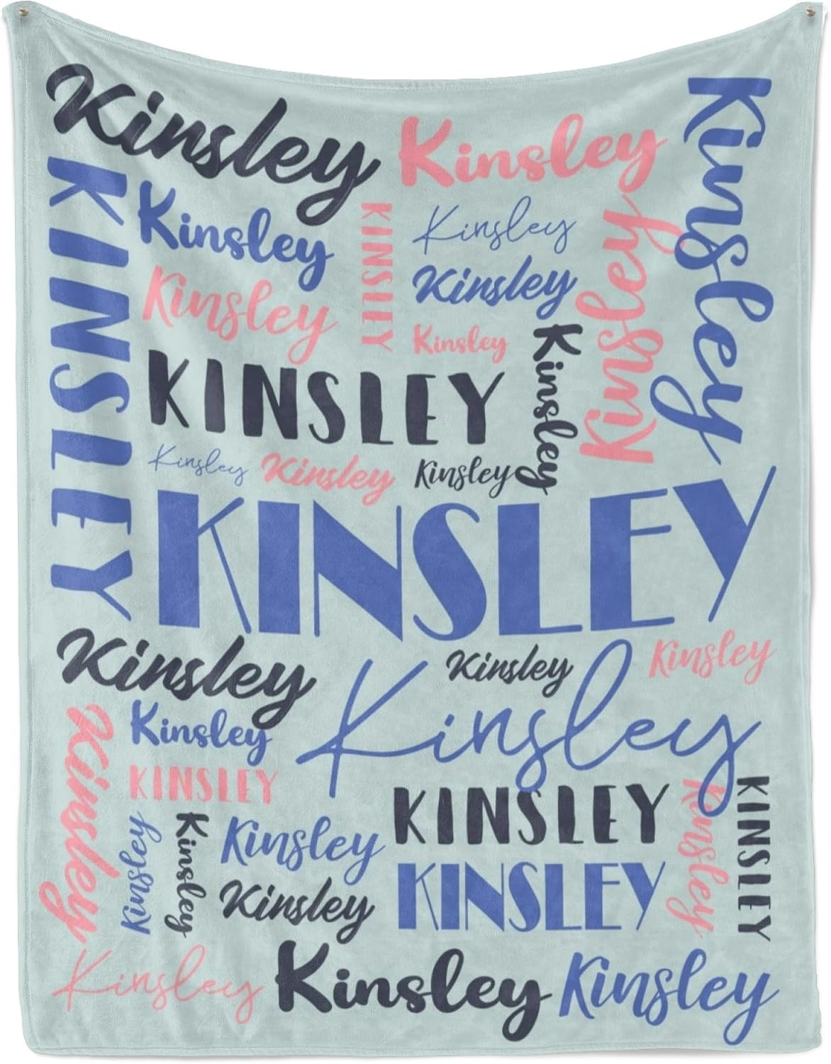 Name Blanket Personalized Blanket for Adult Kids Flannel Customize Throw Blanket Custom (Color 11, 40 x 50 Inches)