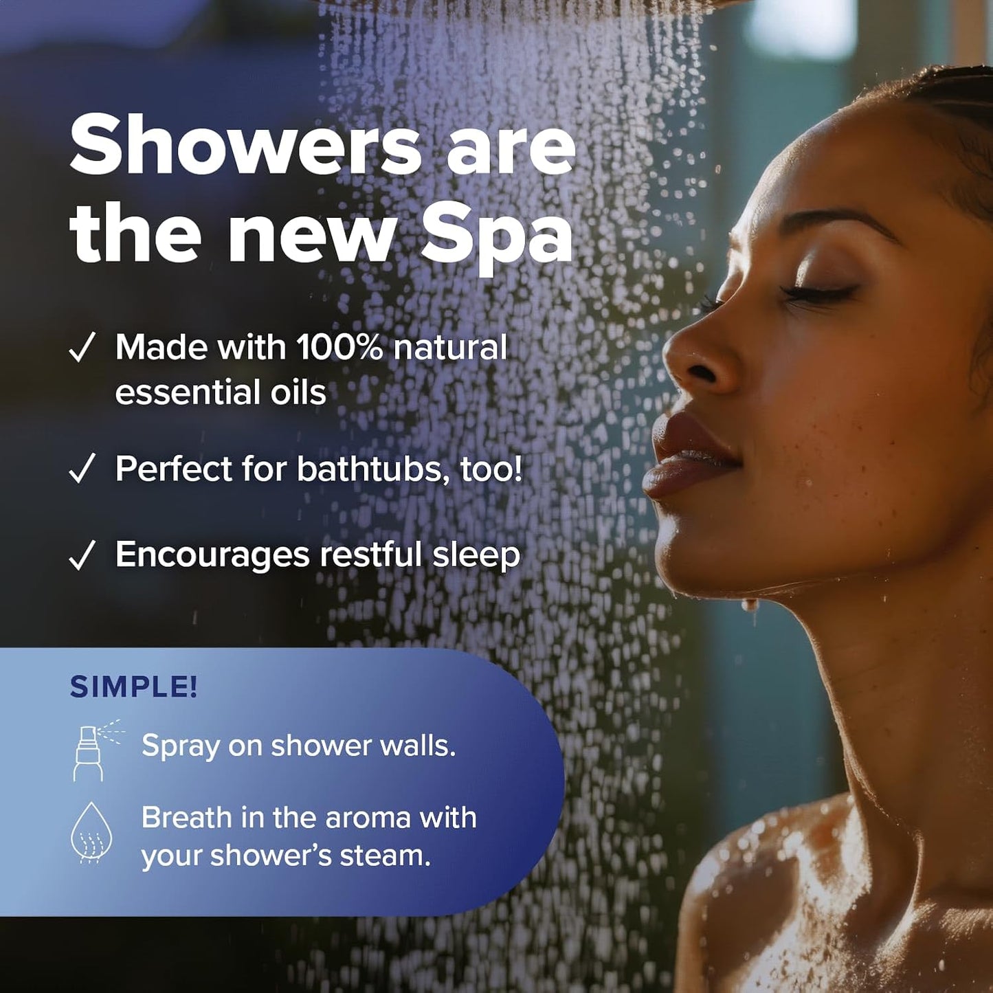 MOXE Shower Mist, Spa Steam Spray, Certified Natural Essential Oils, Aromatherapy, Tension Relief (Dream, 4 Fl Oz (Pack of 1))