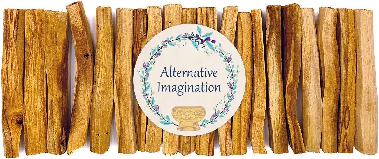 Palo Santo Sticks - Incense Sticks for Spiritual Cleansing, Stress Relief, Meditation Accessories, Home Fragrance - Sustainably Wild Harvested - Pack of 20 - Alternative Imagination
