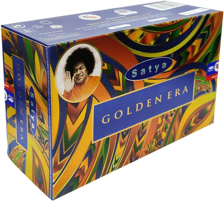 Golden Era Incense Sticks and Incense Stick Holder Bundle Insence Insense Satya