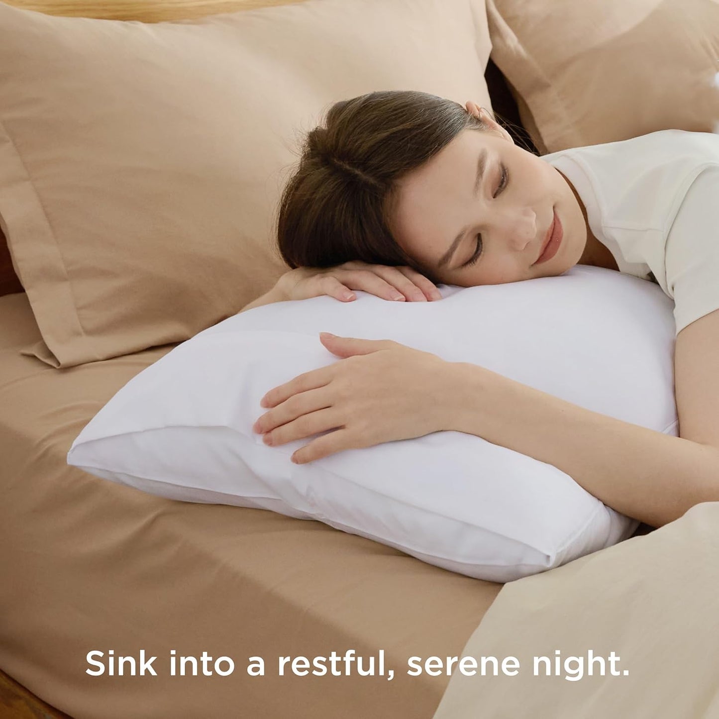 Bedsure Queen Pillow Cases Set of 4 - White Brushed Microfiber Pillowcases 4 Pack, Super Soft Pillowcase, Pillow Case Covers with Envelope Closure, Wrinkle, Fade and Stain Resistant, 20x30 Inches
