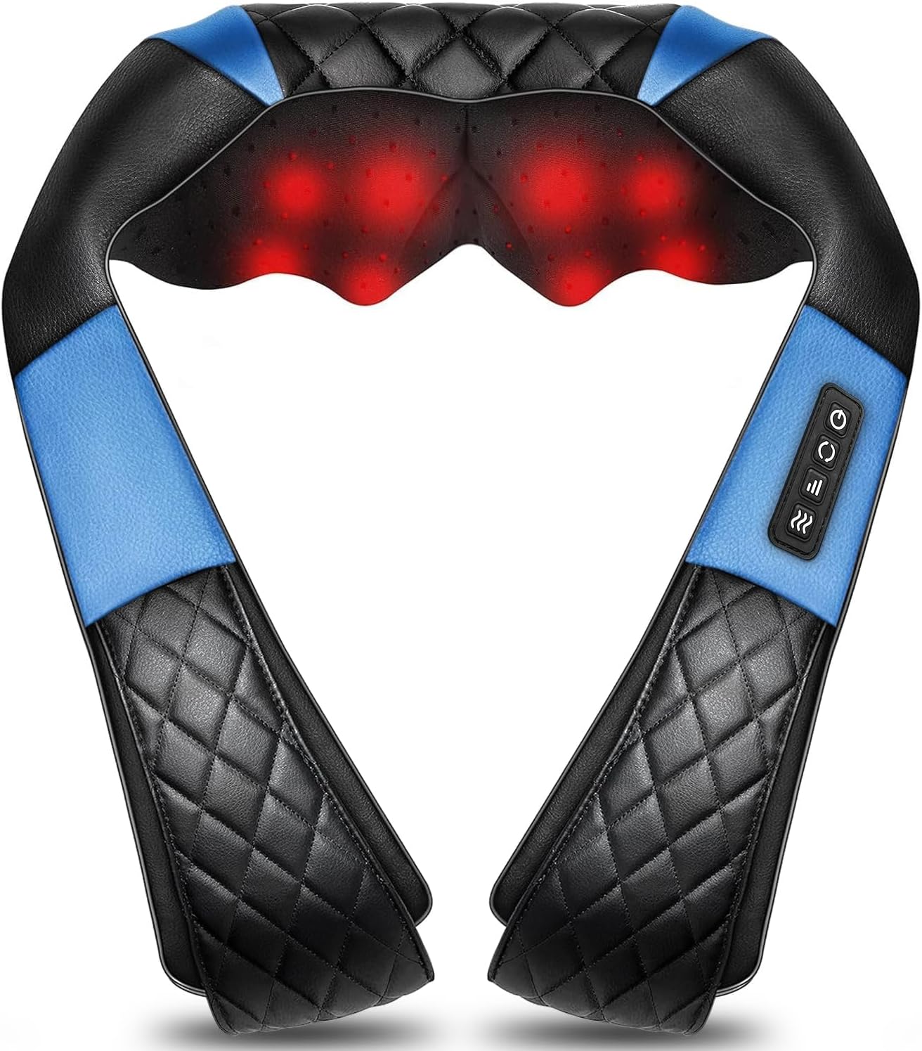 Shiatsu Neck and Back Massager with Heat, Electric Deep Tissue 4D Kneading Massage Pillow for Shoulder, Leg, Body Muscle Pain Relief, Home, Office, and Car Use - Best Gifts for Women Men Mom Dad