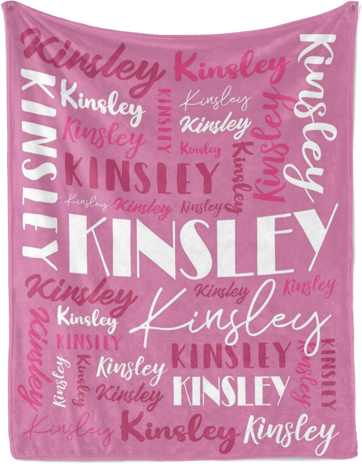 Name Blanket Personalized Blanket for Adult Kids Flannel Customize Throw Blanket Custom (Color 06, 30 x 40 Inches)