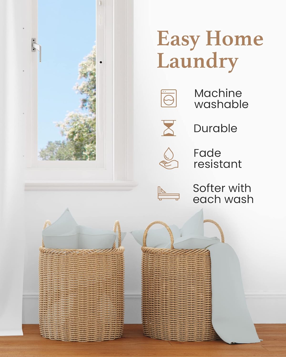 Good Sleep Bedding Split King Sheets Sets for Adjustable Bed Cotton, Luxury Sheets, Egyptian Cotton, 5 Piece 100% Cotton Split King Sheet Set, Sateen Weave, 2 Fitted - 16" Deep Pocket, Light Blue