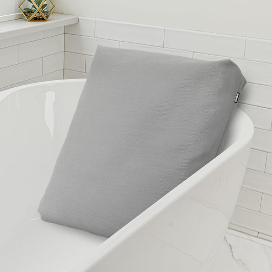 Bath Pillows for Tub Neck and Back Support,Bathtub Cushion backrest headrest Neck Pillow,tub Pillow for Bathtub,3D Mesh Core,Breathable,Quick-Drying,Ergonomic Relaxation,Gray