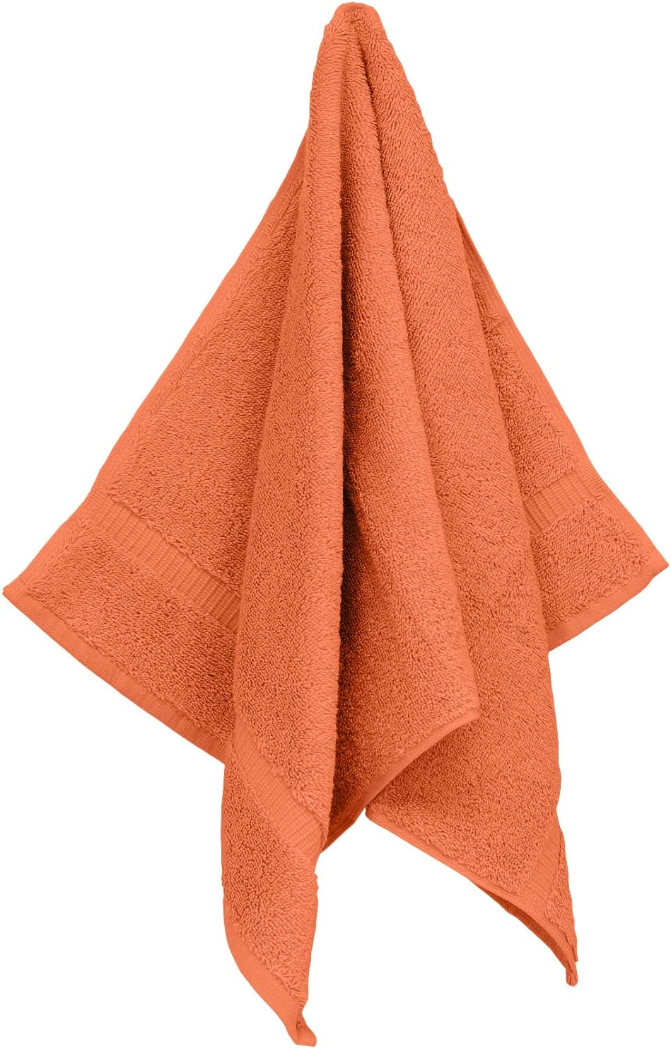 Luxury Hotel & Spa Ultra Soft Hand Towels 100% Turkish Cotton - Coral - Set of 4