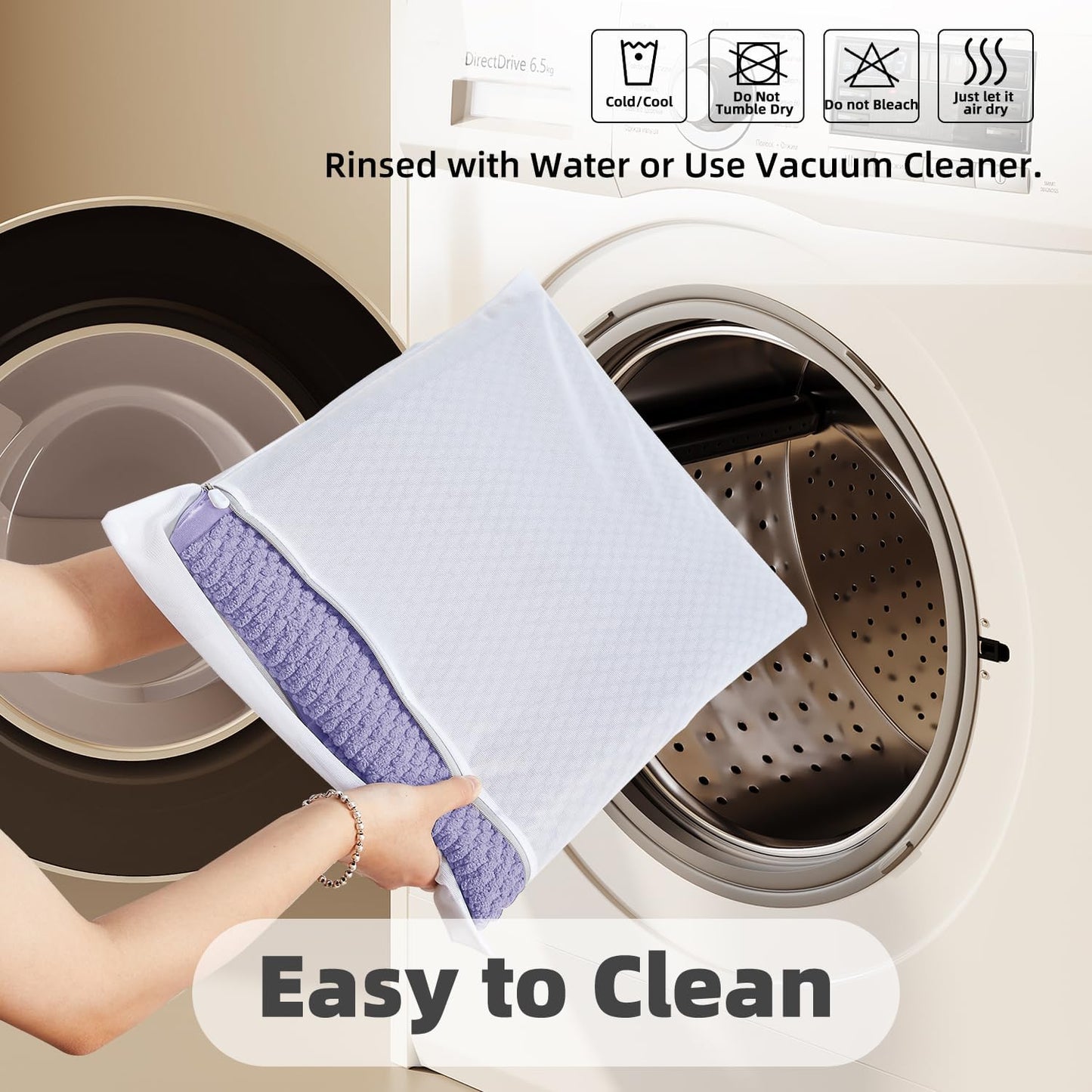Bathroom Rugs Non Slip Washable, Super Absorbent Thin Bath Mat Quick Dry Low Pile Bathroom Rug, Denim Blue 20"x48"