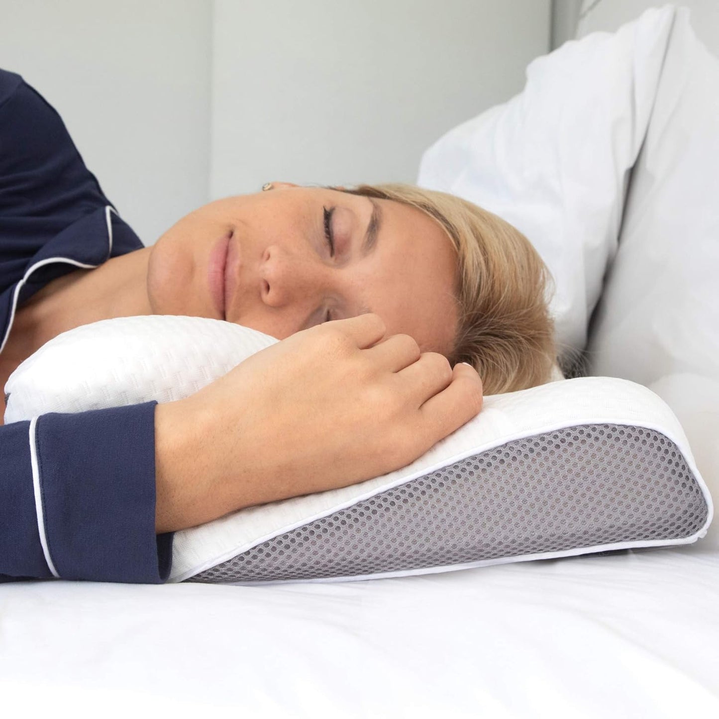 Cervical Memory Foam Pillow for Neck and Shoulder Pain Relief – Ergonomic, Orthopedic Contour Pillow for Side, Back, Stomach Sleepers And Sleeping Support - Free Sleeping Mask