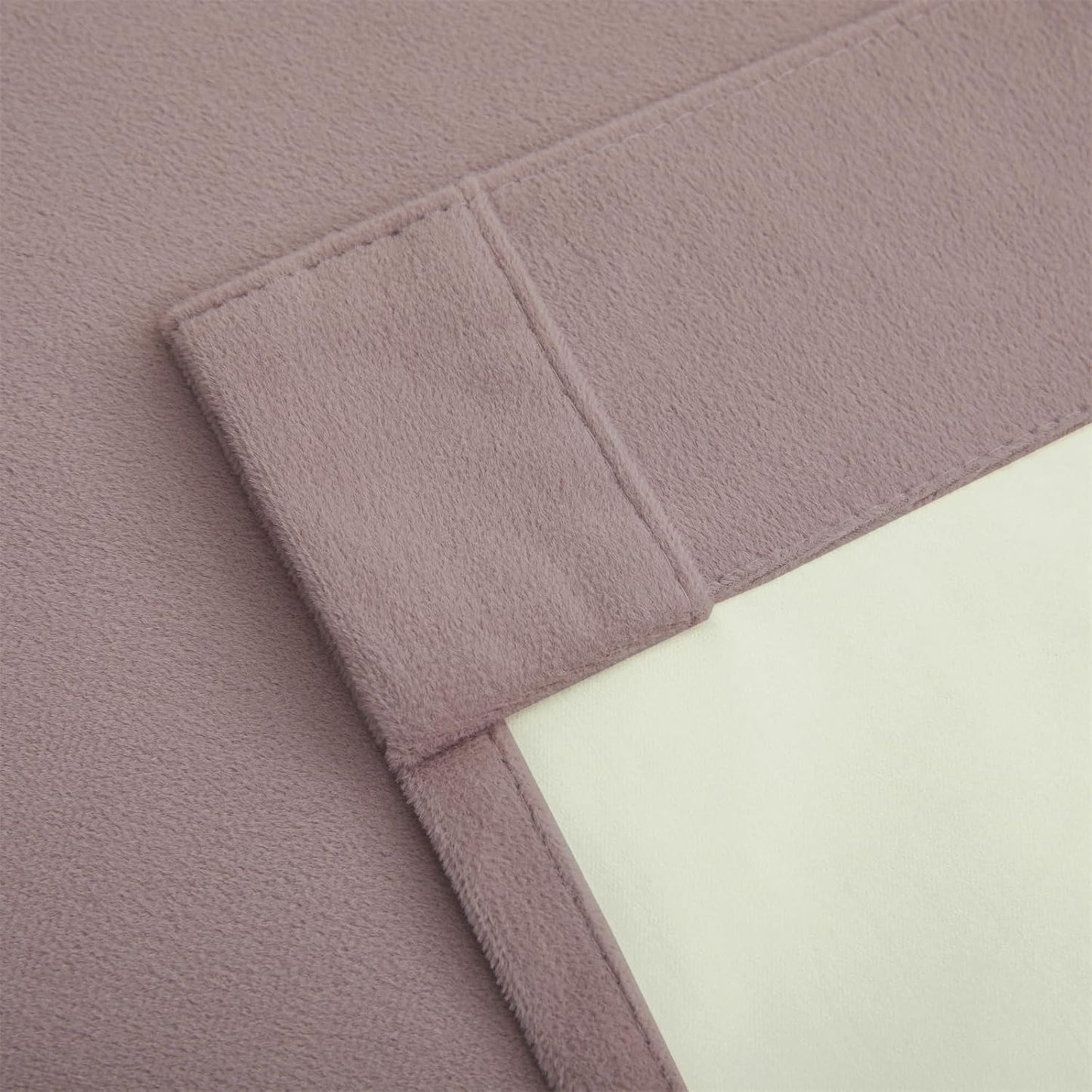 Joydeco Customized Curtains, 100% Blackout Curtains for Bedroom and Living Room, Heavy Duty Luxury Thermal Insulated Rose Pink Velvet Curtains Rod Pocket & Back Tab 1 Panel, Custom Size