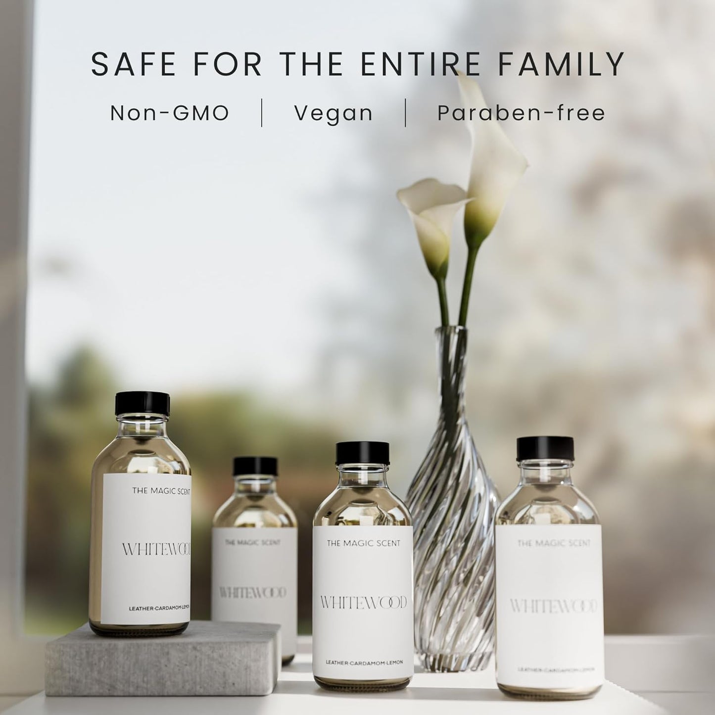 The Magic Scent Whitewood Diffuser Oil - Hotel & Home Luxury Scents Inspired by 1 Hotel Miami, Compare to My Way Diffuser Oil Scents for Home, Designed for Use in All Diffusers - 8.5 fl oz, 250 mL