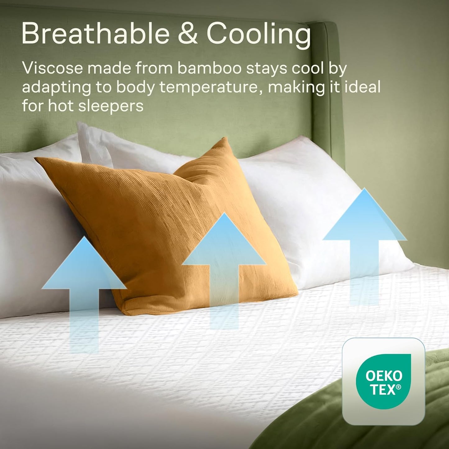 100% Waterproof Twin Mattress Protector - 360 Pad Protection Against Spills, Stains & Accidents for Parents & Pet Owners - Noiseless & Cooling Viscose Made from Bamboo (White)