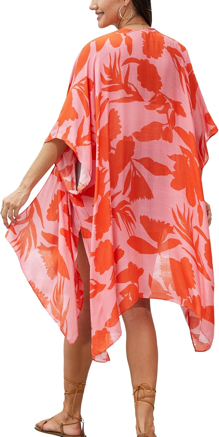 Moss Rose Women Summer Bikini Kimono Bathing Suit Cover Ups for Swimwear