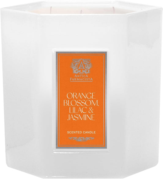 Antica Farmacista Three-Wick Candle - Decorative Home Candle - Long-Lasting & Premium Scented - Luxury Gift - Orange Blossom, Lilac & Jasmine, 25 oz