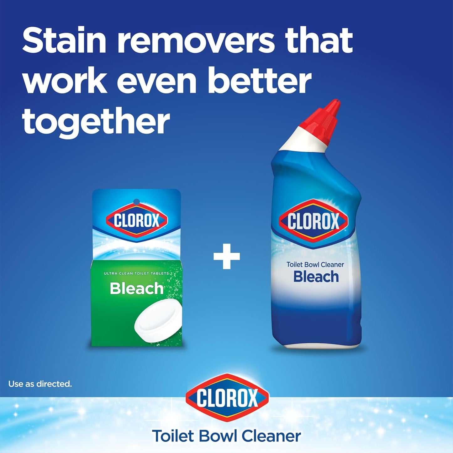 Clorox Toilet Bowl Cleaner Bleach, Rain Clean, 24 Fluid Ounces, Pack of 2 (Package May Vary)