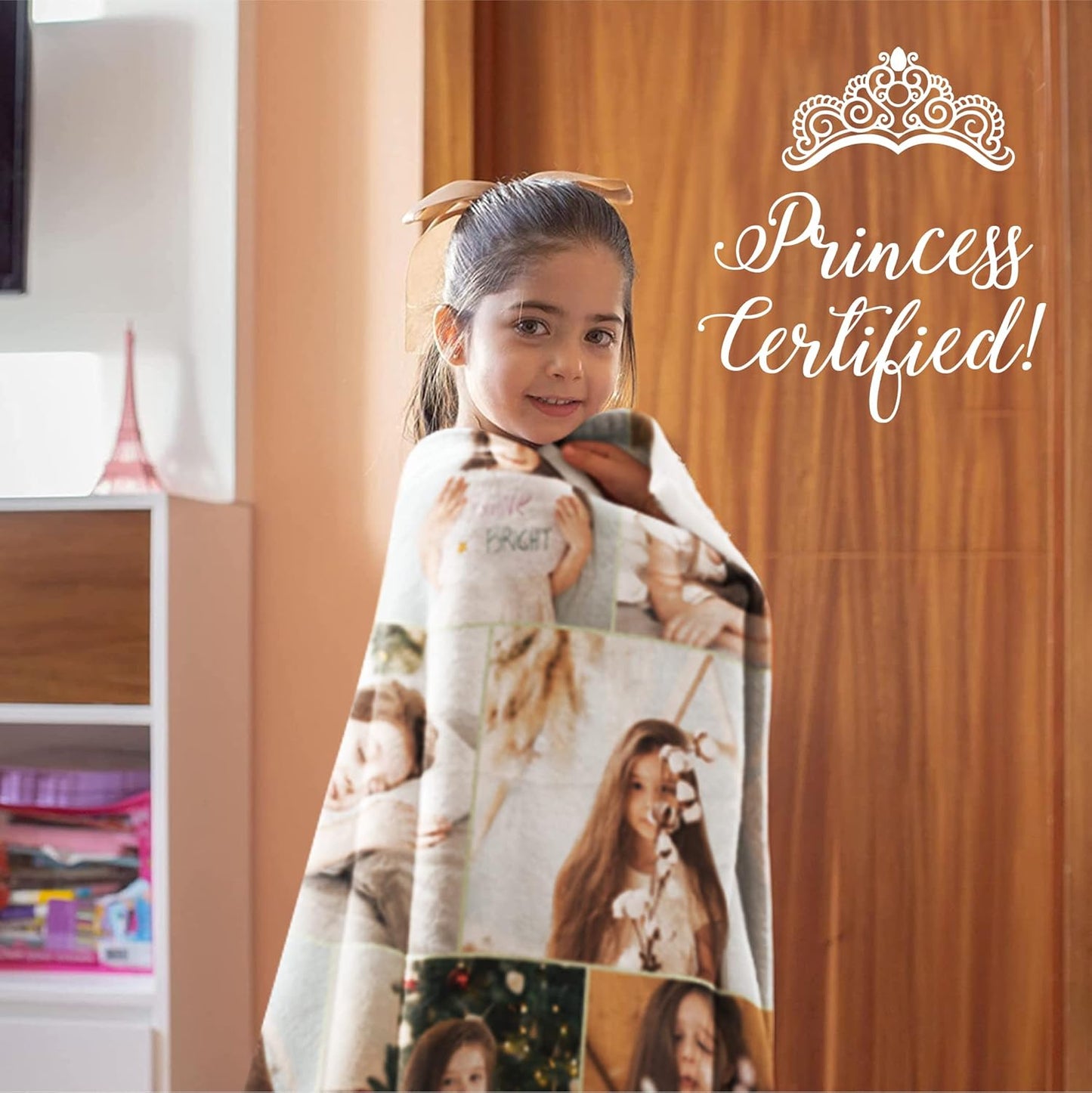 Ships Next Day, Custom Blanket with Picture - Printed in USA, Personalized Photo Blanket (Fleece – 60x80)