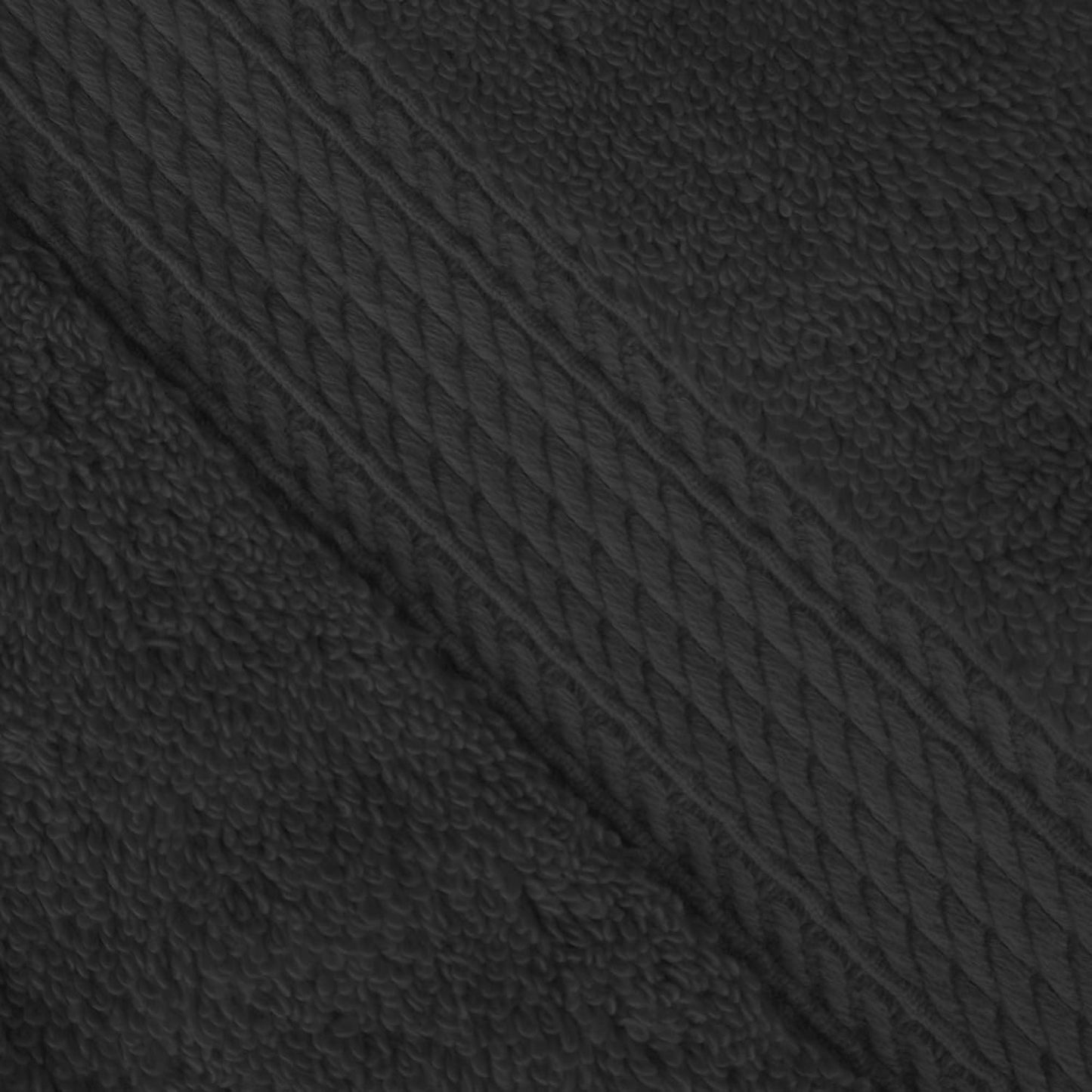 Superior Egyptian Cotton Pile Bath Sheet Set of 2, Ultra Soft Luxury Towels, Thick Plush Essentials, Absorbent Heavyweight, Guest Bath, Hotel, Spa, Home Bathroom, Shower Basics, Black
