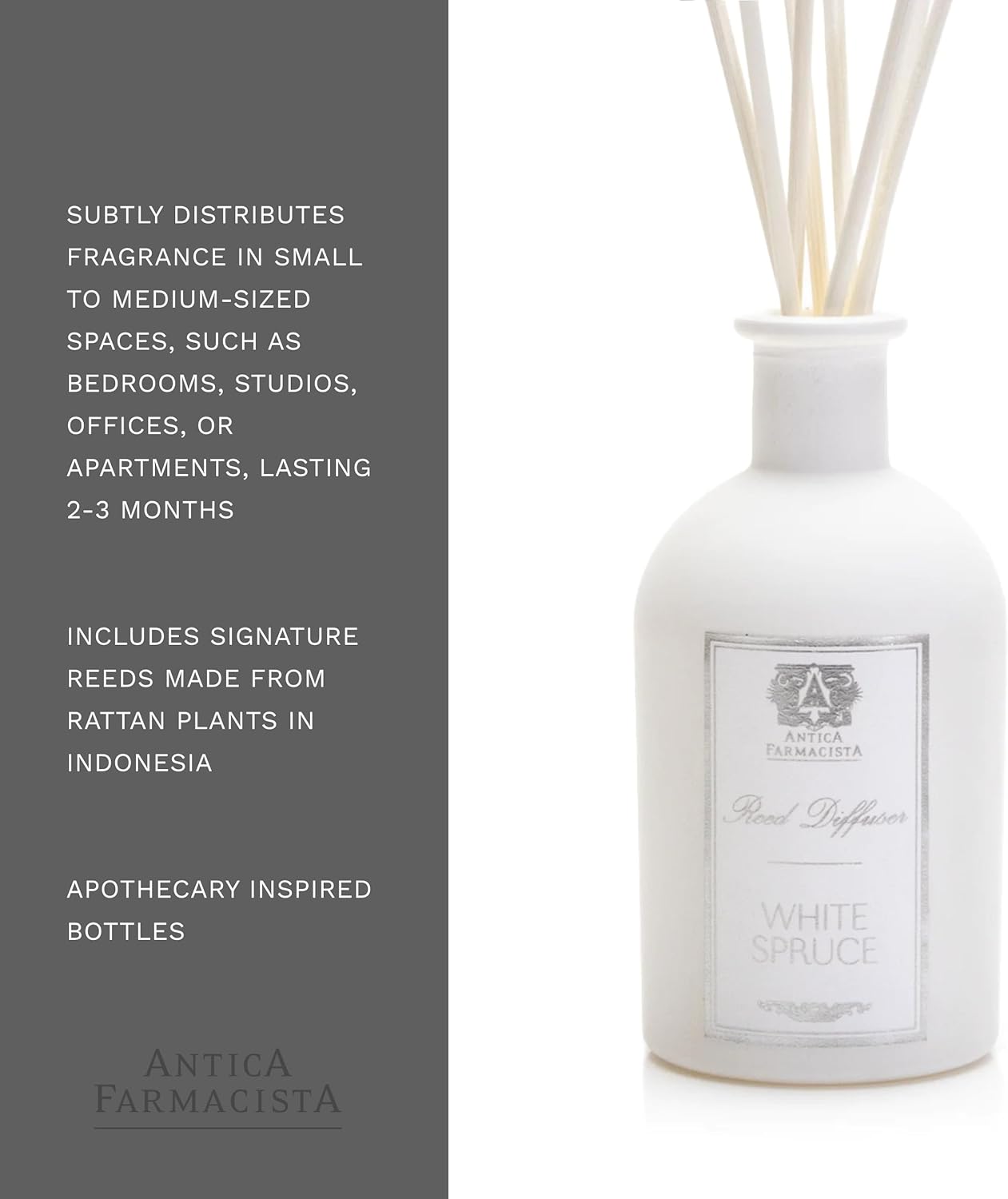 Antica Farmacista Home Ambiance Diffuser,White Spruce,8.45 Fl Oz