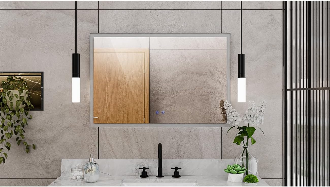 DreamLine Brilliance 24 in. H x 36 in. W Rectangular Light-up Mirror