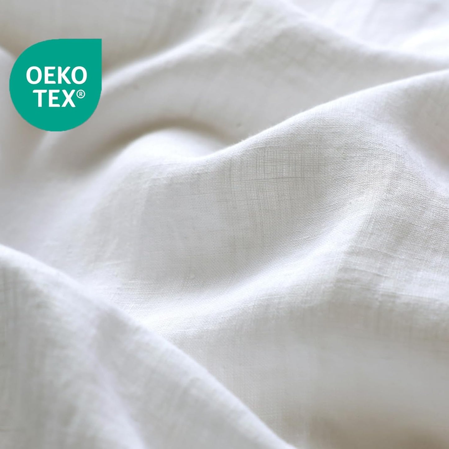 XZ XIFA White Linen Duvet Cover Twin, 100% Washed French Flax Linen Bedding Set with Zipper Closure, Cooling & Textured Bed Sets for Hot Sleepers(1 Duvet Cover, 1 Pillowcases)