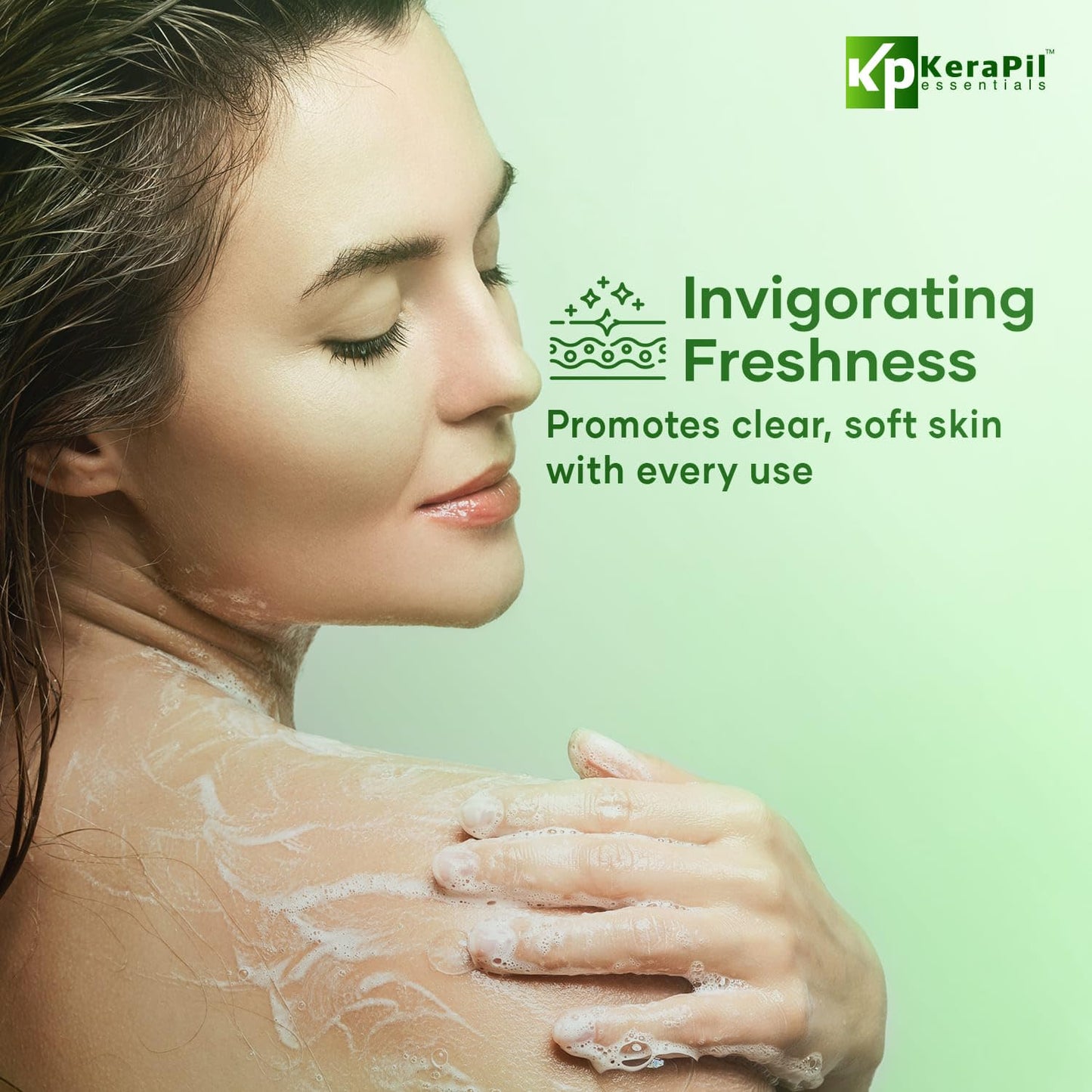 Exfoliating Body Wash with Salicylic Acid - No Dry Out, Gentle Exfoliates Rough and Bumpy Skin, Body Acne Wash, BHA & AHA - Cucumber and Mint Salicylic Acid Body Wash - (16 fl oz x 2)