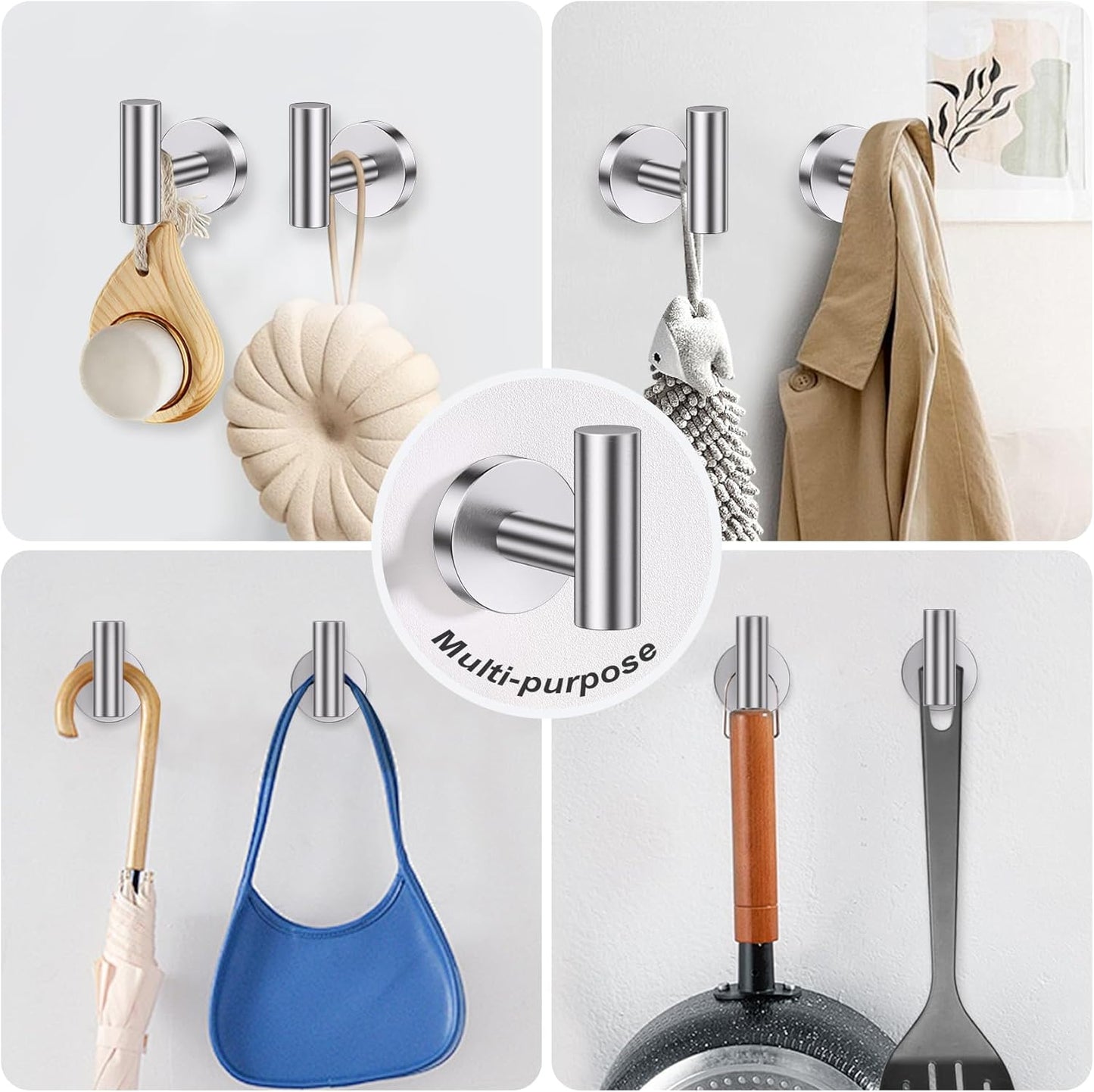 5-Piece Towel Bar Set Brushed Nickel Bathroom Hardware Accessories Set Upgraded Toilet Paper Holder with Shelf Towel Holder Set for Bathroom Stainless Steel Wall Mounted