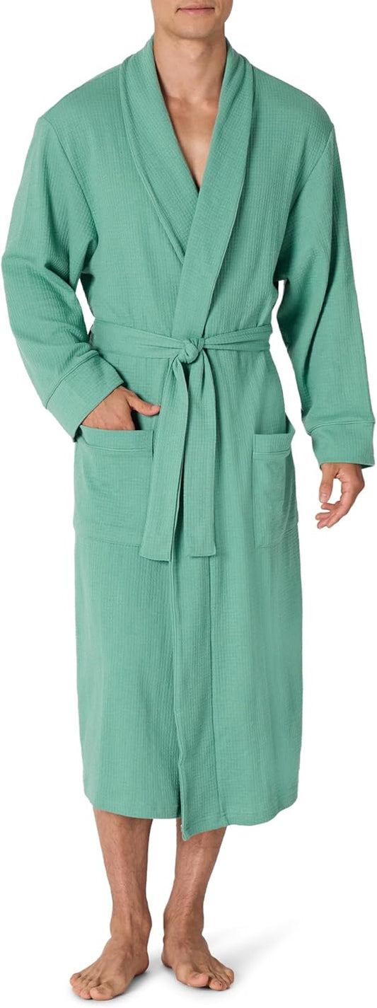 Amazon Essentials Mens Lightweight Waffle Bathrobe (Available in Big & Tall)