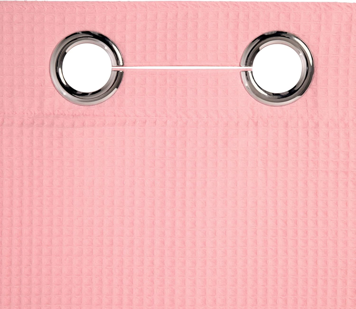 River Dream Hotel Grade No Hooks Needed Shower Curtain with Snap in Liner,Water Repellent, Machine Washable (Pink, 71"x74"(W/Liner))