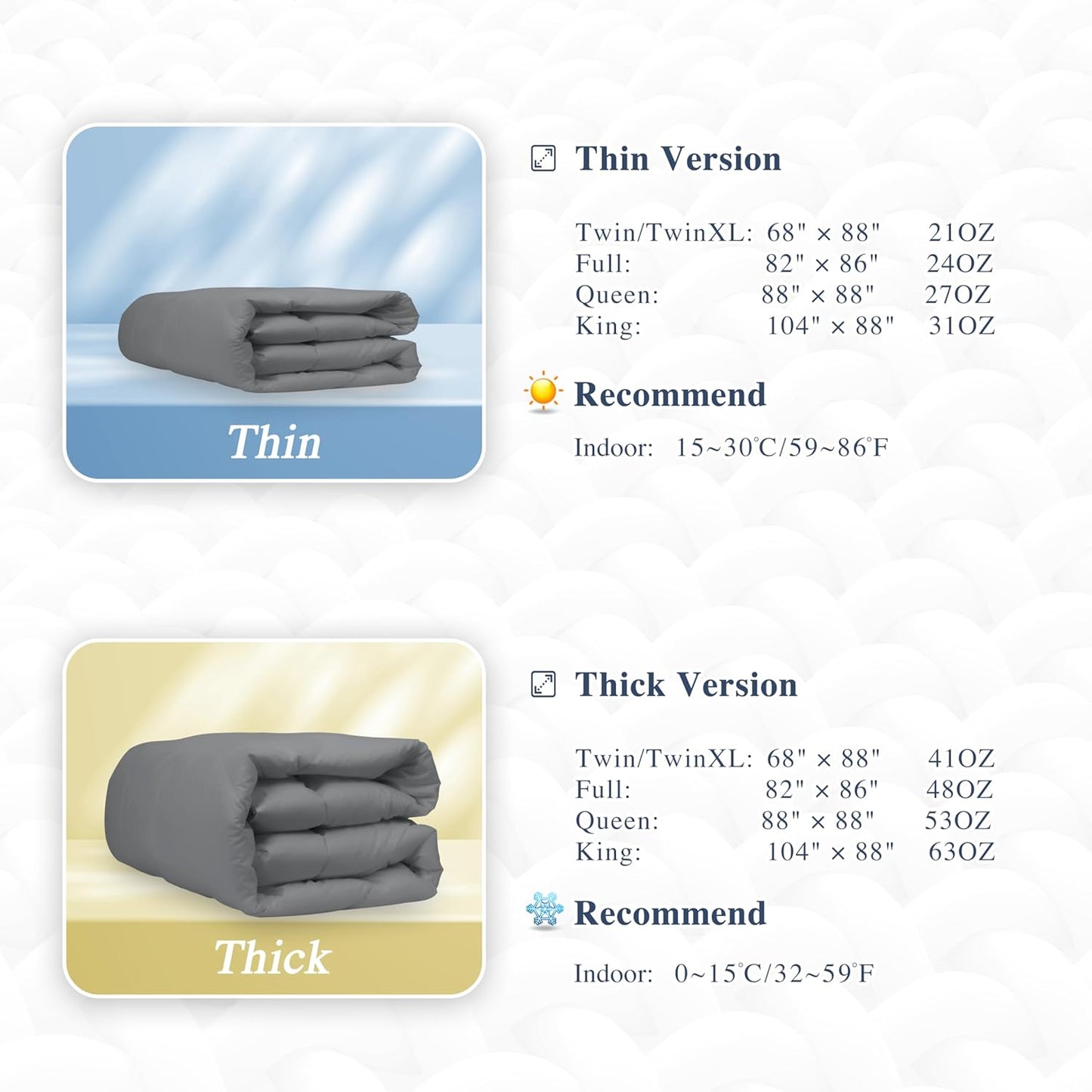sunflower Comforter Duvet Insert Full Size Steel Gray Down Alternative Filling 100% Cotton Shell All Season Hypoallergenic Warm Breathable Noiseless Machine Washable with Corner Taps
