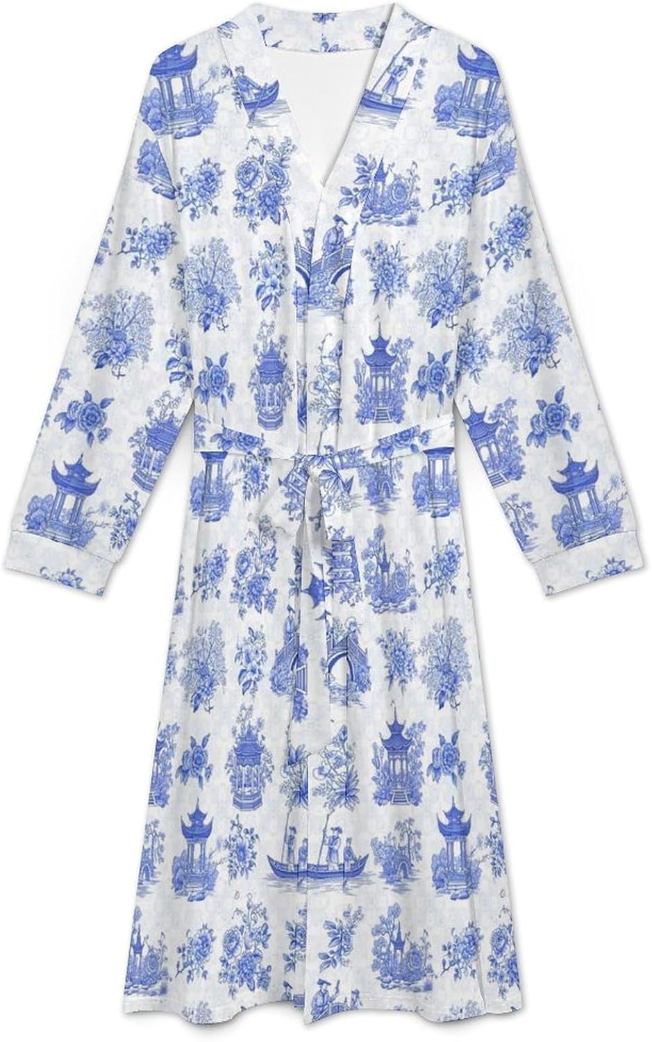 Soft Robes for Women Lightweight Kimono Bathrobe Full-Length Loungewear