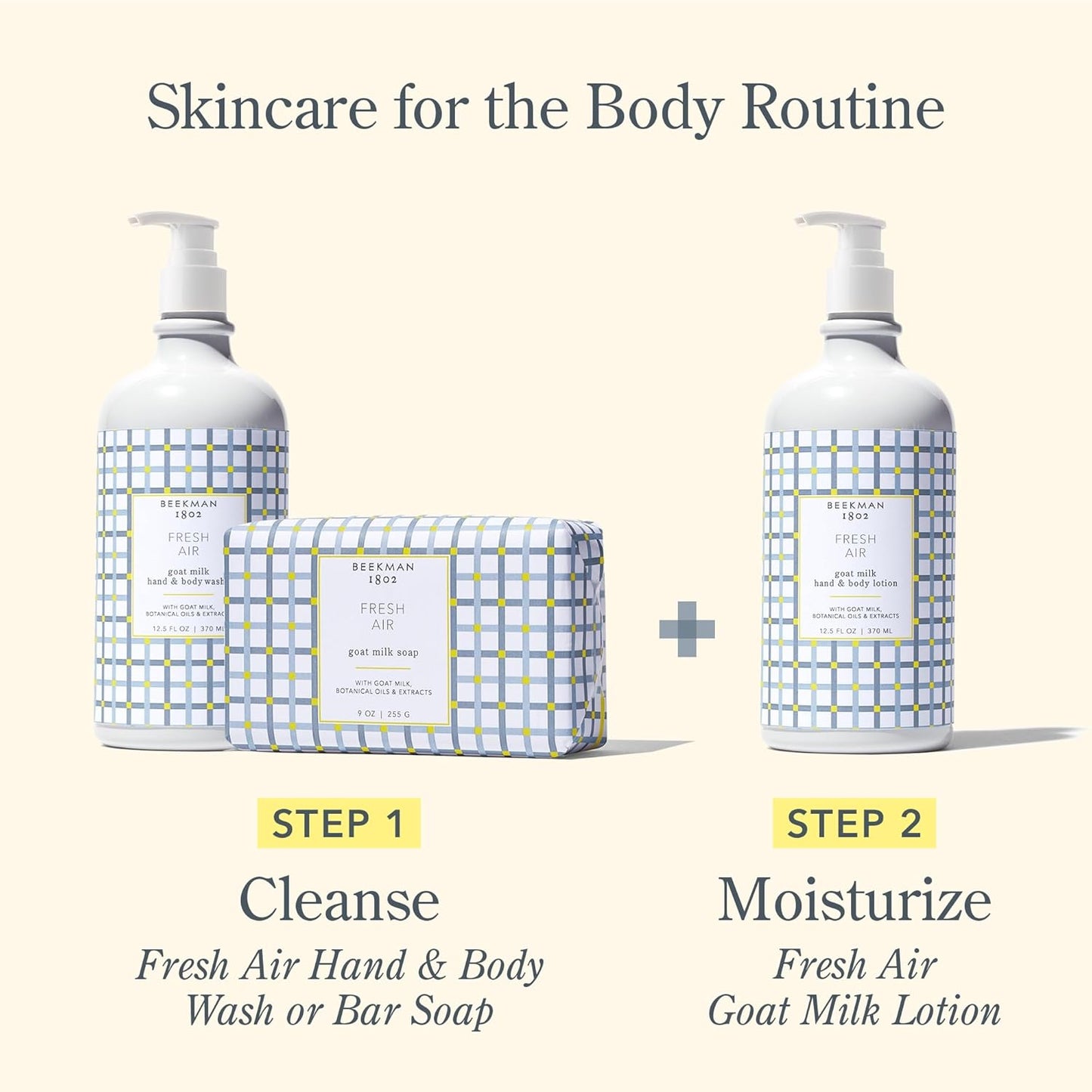 Beekman 1802 Goat Milk Body Lotion, Fresh Air - Scented - 12.5 oz - Hydrating & Moisturizing with Shea Butter - for Sensitive Skin - Cruelty Free - Packaging May Vary - Pump Included, Ready for Use
