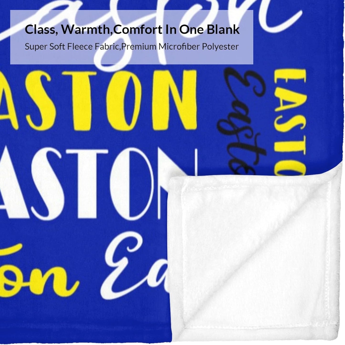 Name Blanket Personalized Blanket for Adult Kids Flannel Customize Throw Blanket Custom (Color 21, 30 x 40 Inches)