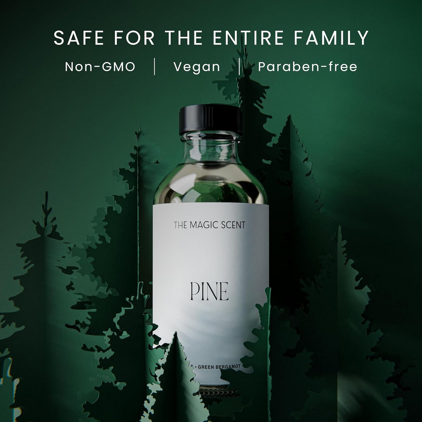 The Magic Scent Pine Aroma Oil - Diffuser Scent - Cold-Air & Ultrasonic Diffuser Oil - Pine Essential Aromatherapy - 8.5 fl oz, 250 mL