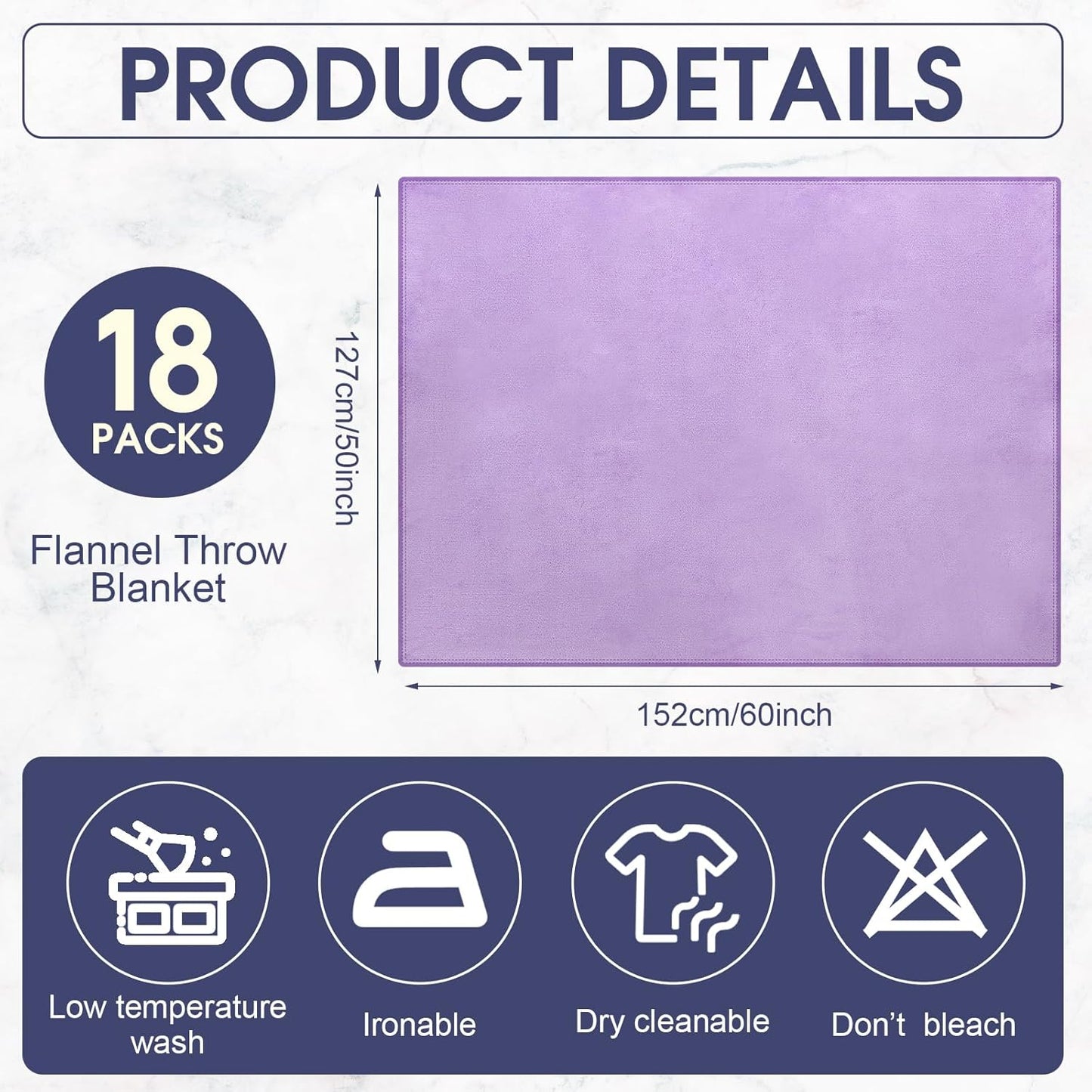 18 Pieces Fleece Blankets Bulk for Wedding 50 x 60 Inch Soft Lightweight Flannel Throw Blankets Bulk for Wedding Guests Home Outdoor Couch Sofa Bed Gifts(Multi Colors)