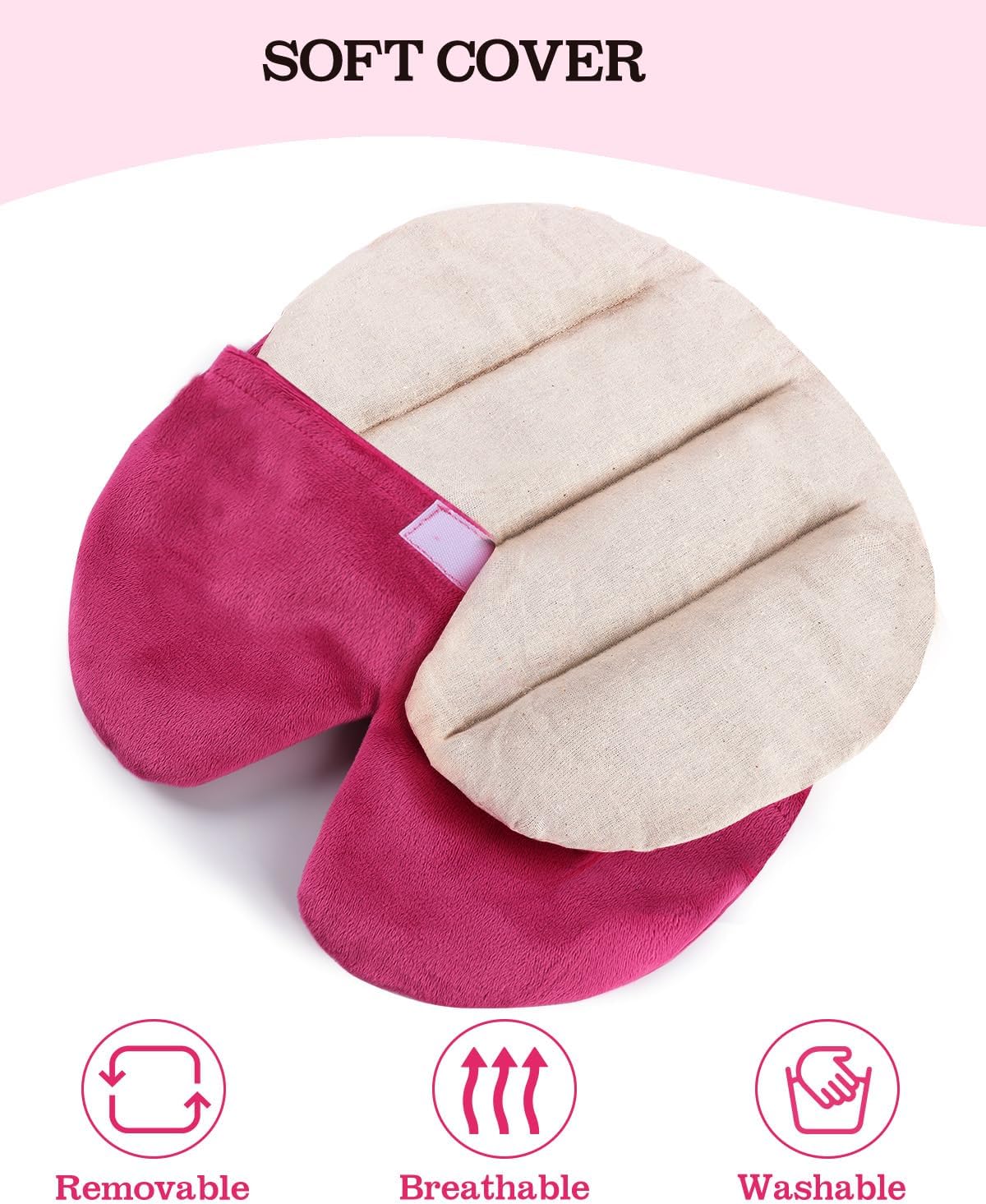 Weighted Sinus Mask, Warm Cold Compress Eye Mask for Dry Eyes, Migraine, Sinus Pressure Relief, Stress, Eye Pillow Microwavable Face Heating Pad for Puffy Eyes, Self-Care Gifts for Women