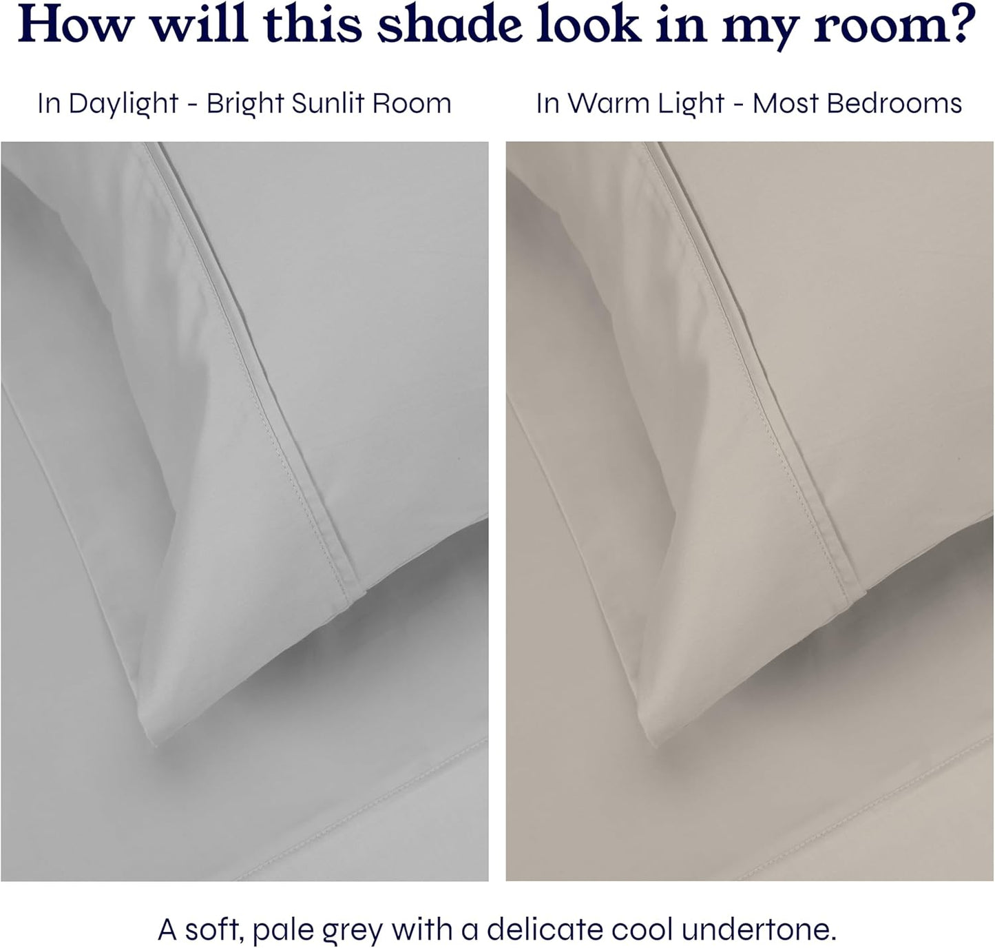 California Design Den 3 Pc King Size Duvet Cover Set -Winner Good Housekeeping Best Bedding Awards 2025, 400 Thread Count, 100% Cotton,Sateen Duvet Cover Cotton,Button Closure,Corner Ties - Light Grey
