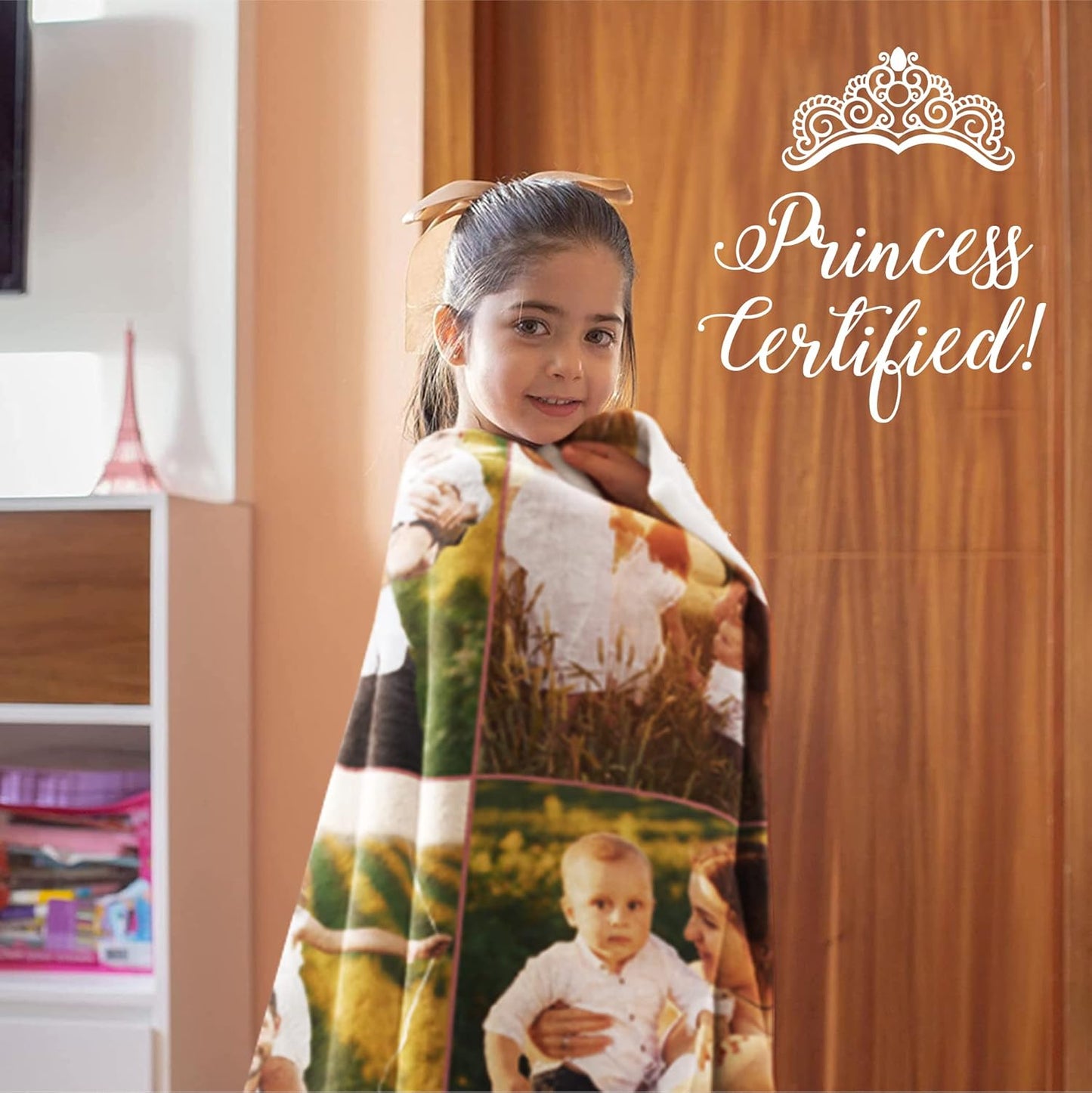 Ships Next Day, Custom Blanket with Picture - Printed in USA, Personalized Photo Blanket(Fleece – 50x60)