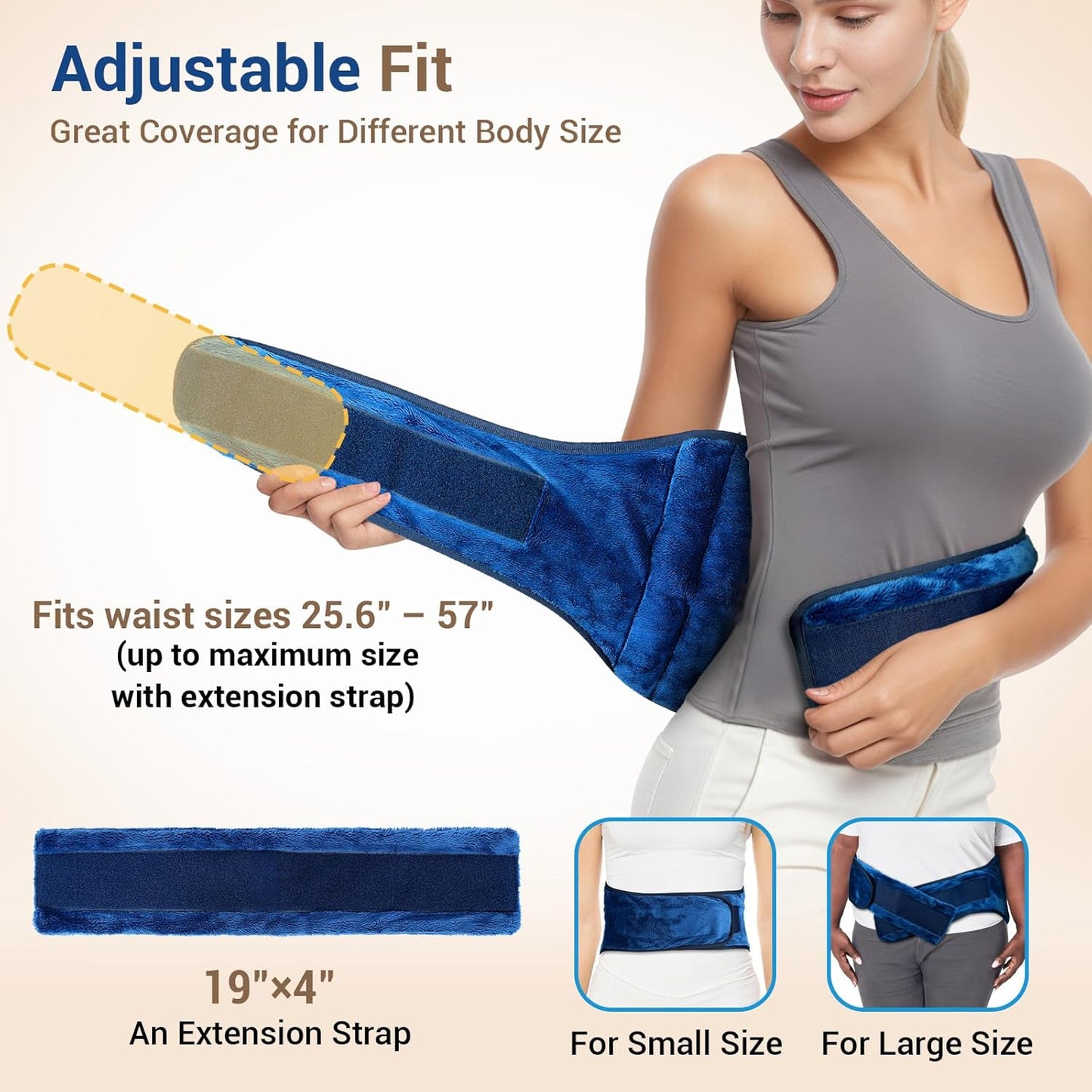 Comfytemp Microwave Moist Heating Pad for Back Pain Relief, Sciatica Surgery Recovery Must Have, FSA Eligible HSA, Microwavable Hot Therapy for Lower Lumbar, Cramps, Waist Warm Compress, Get Well Gift